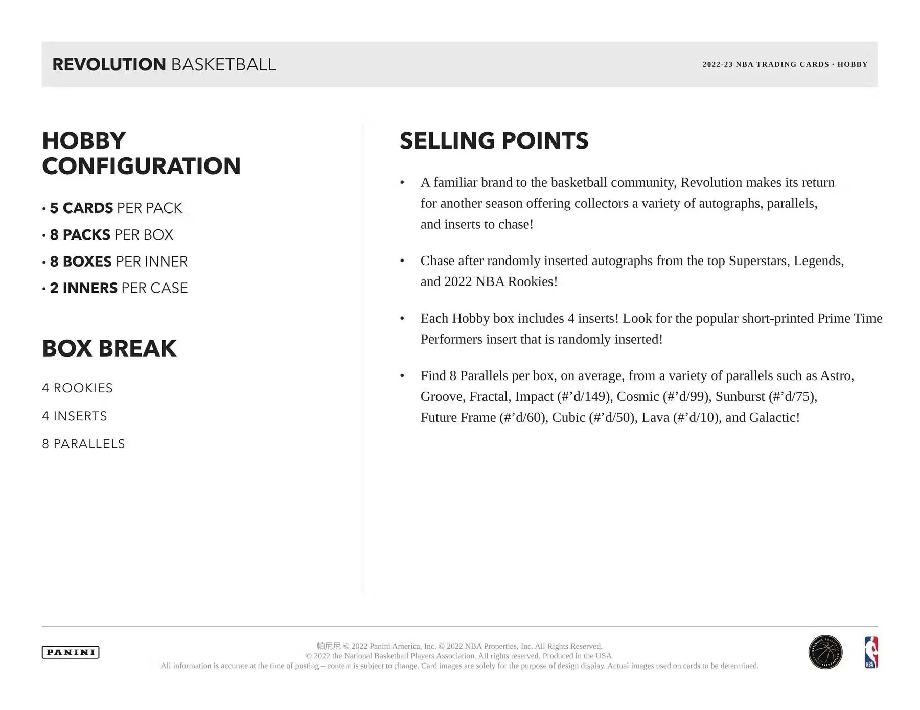 2022-23 Panini Revolution Basketball Hobby Box - Image 6