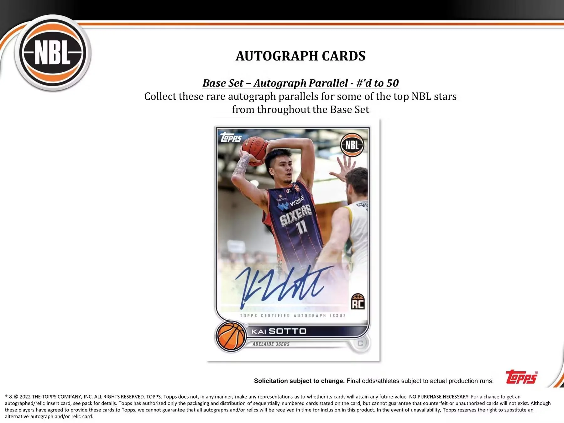 2022-23 Topps NBL Basketball Hobby Box - Image 6