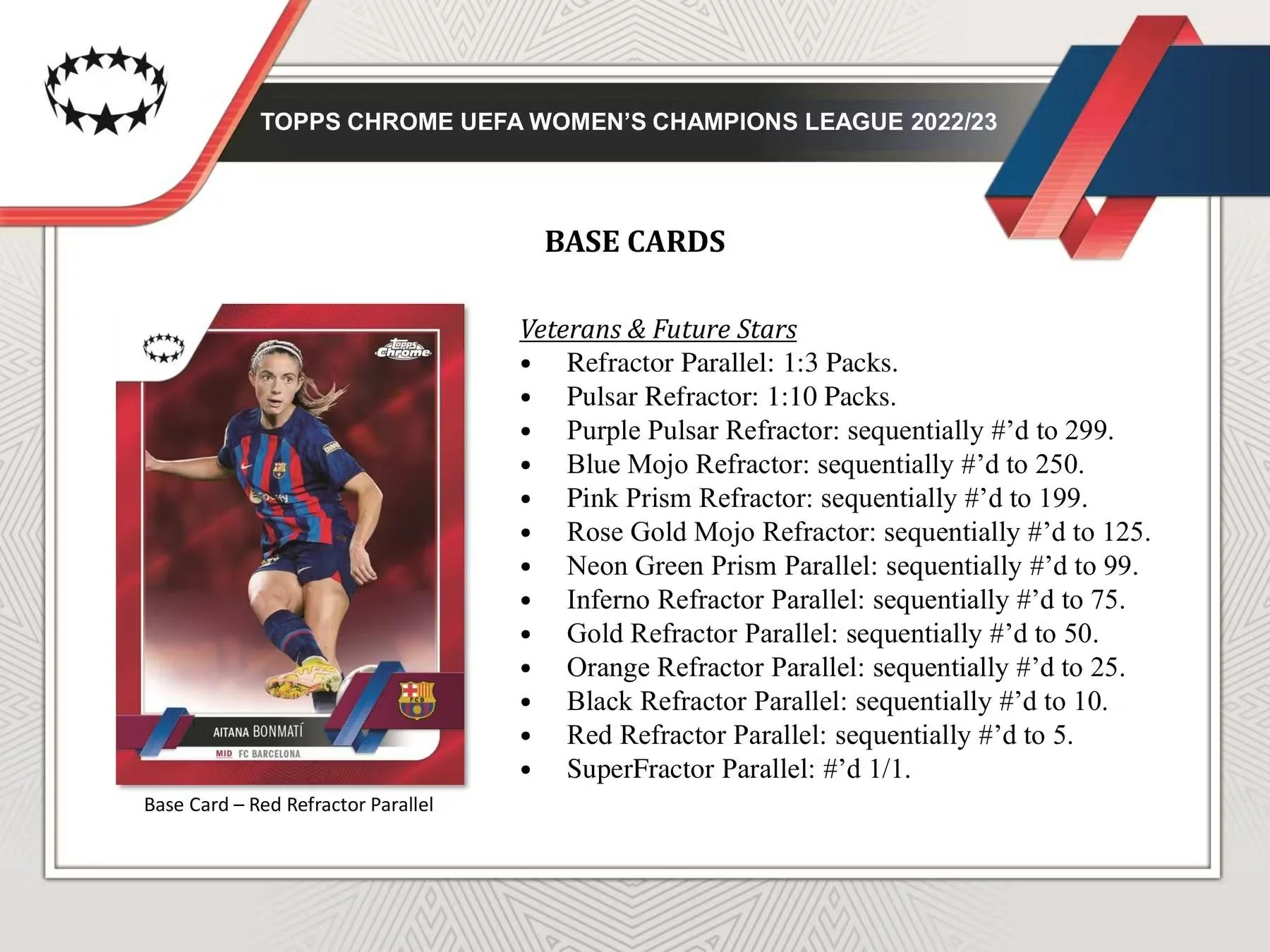 2022-23 Topps UEFA Women's Champions League Chrome Soccer Hobby Box - Image 4