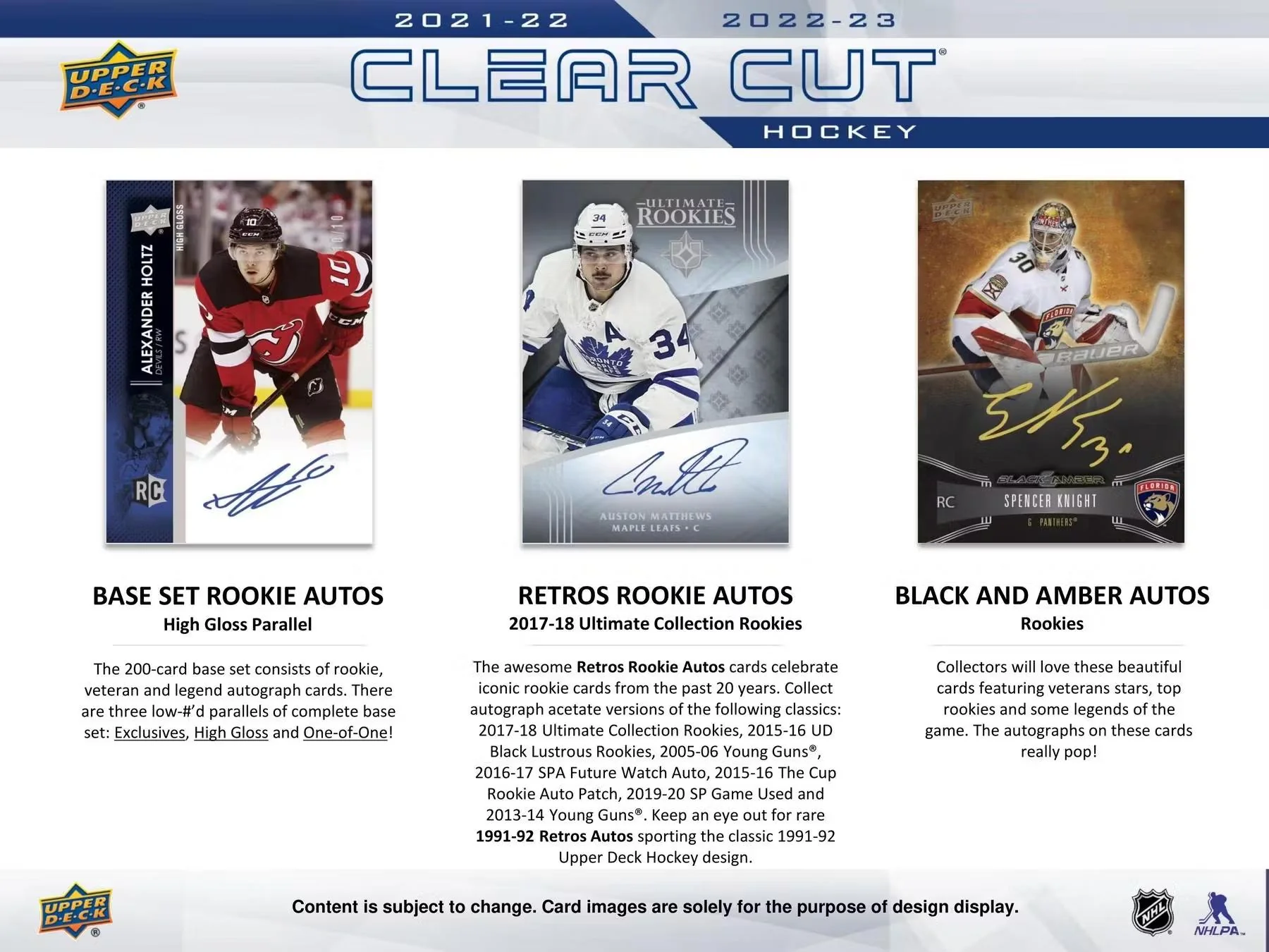 2022-23 Upper Deck Clear Cut Hockey Hobby Box - Image 6