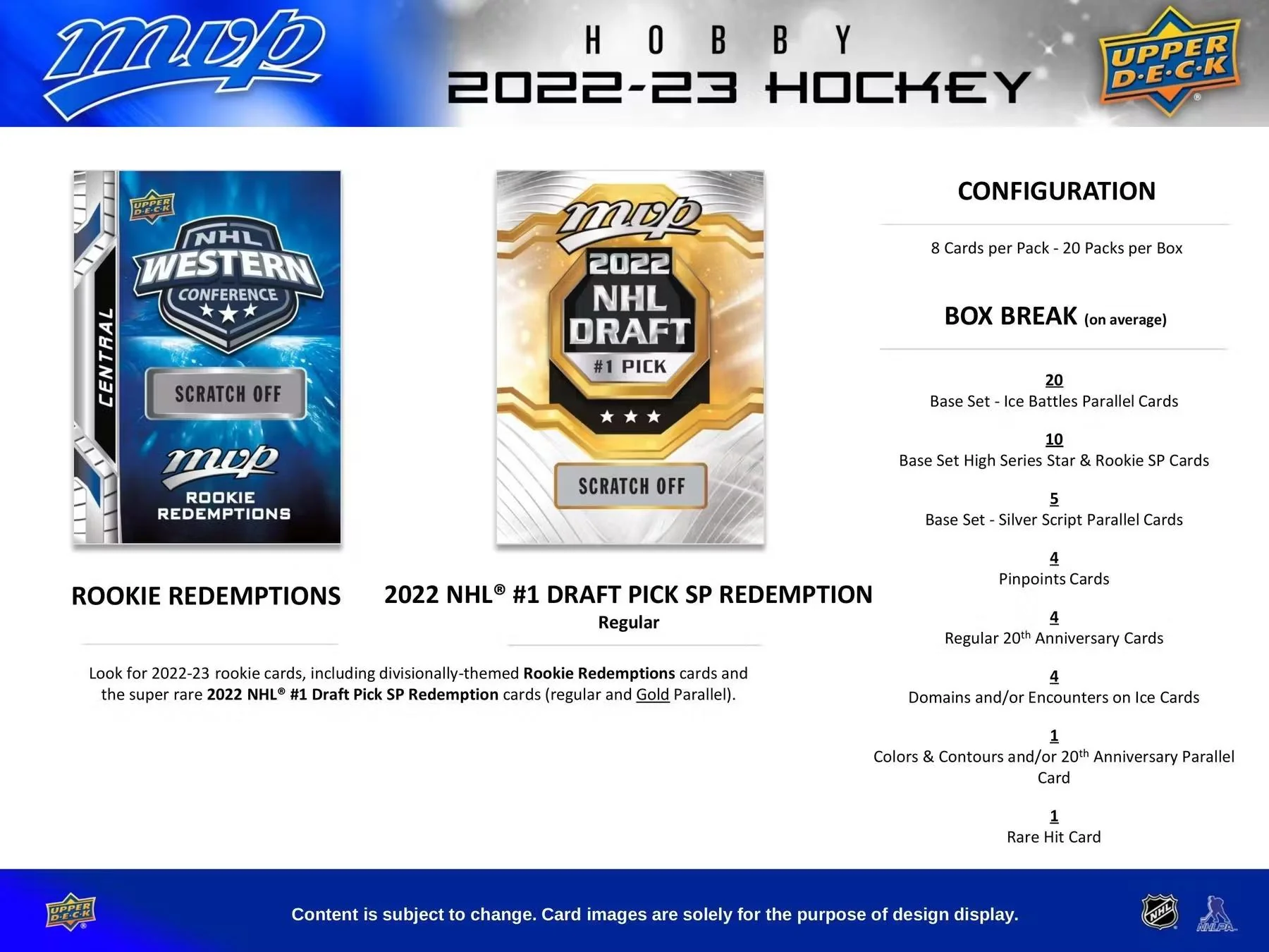 2022-23 Upper Deck MVP Hockey Hobby Box - Image 4