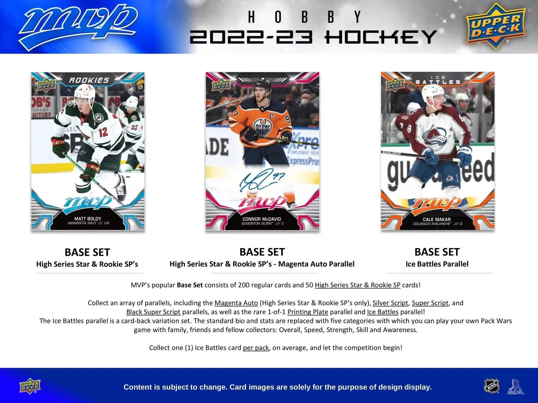 2022-23 Upper Deck MVP Hockey Hobby Box - Image 5