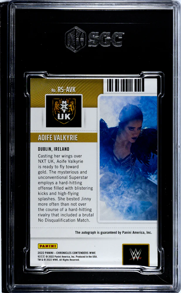 2022 Chronicles #RS-AVK Aoife Valkyrie Contenders Rookie Signatures SGC 9.5 - Image 2