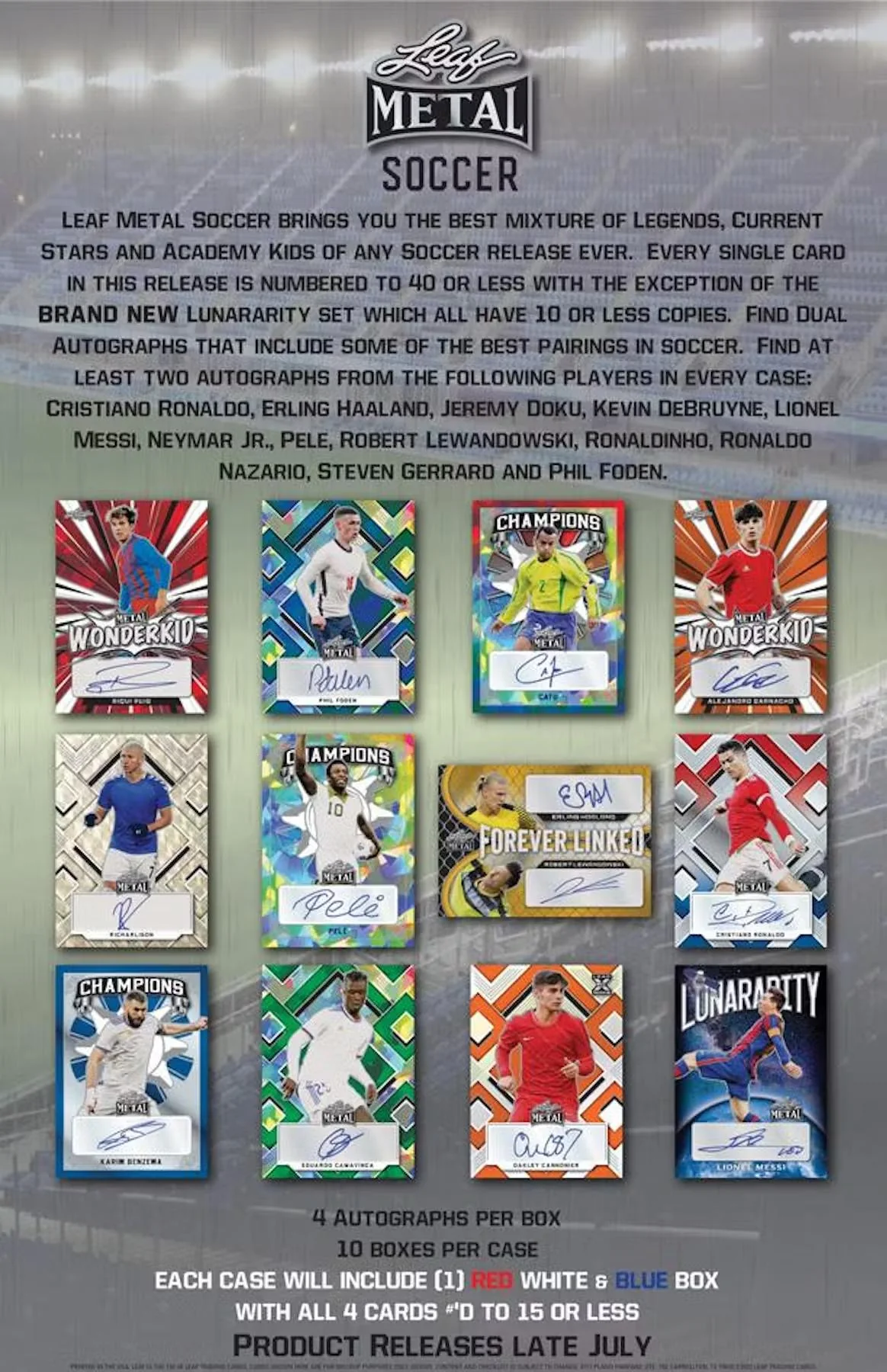 2022 Leaf Metal Soccer Hobby Box - Image 3
