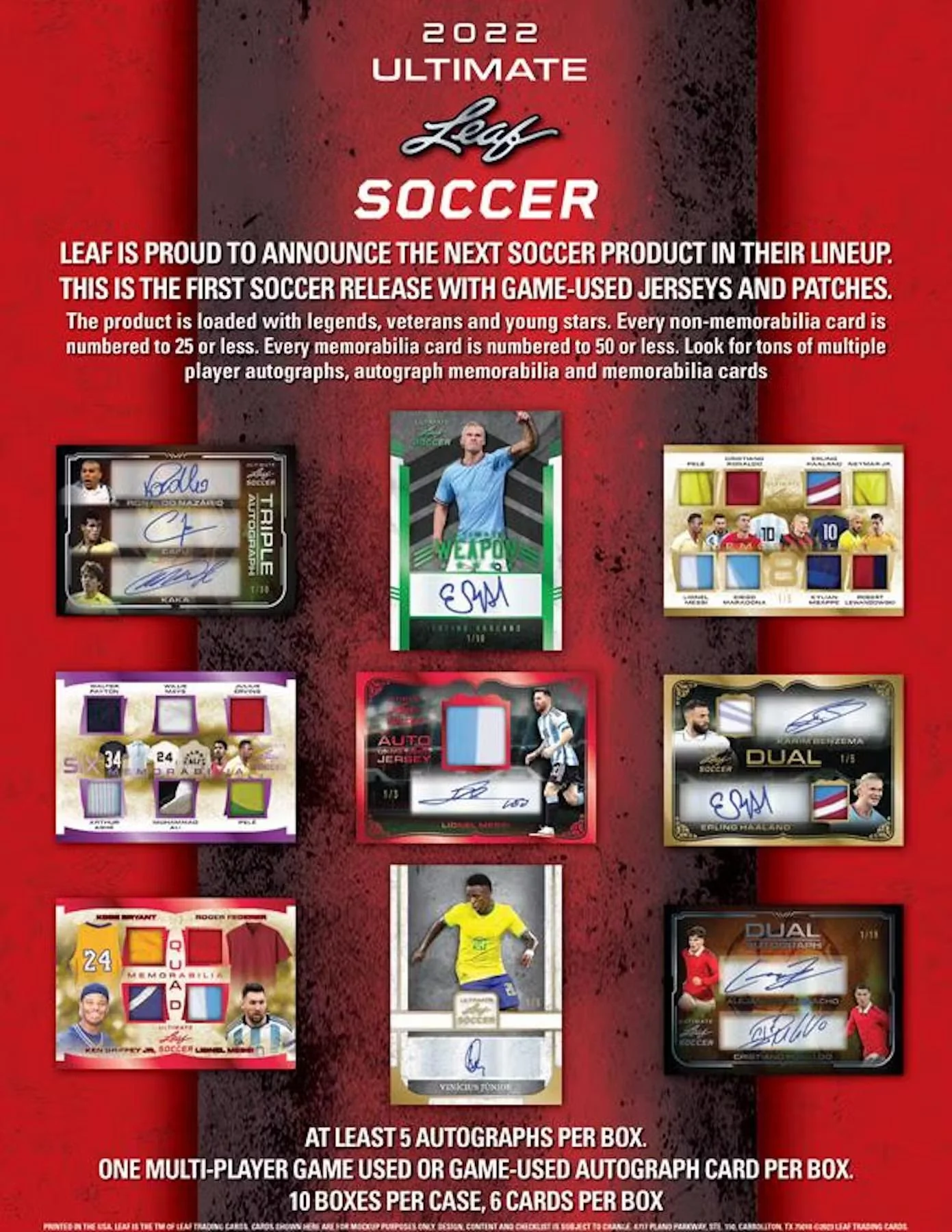 2022 Leaf Ultimate Soccer Hobby Box - Image 3