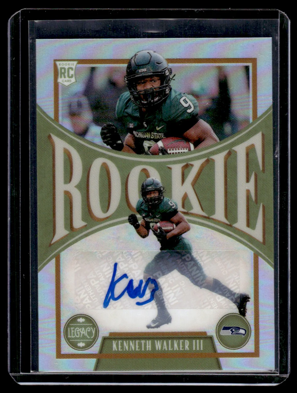 2022 Panini Legacy 158 Kenneth Walker III Rookie Seattle Seahawks Auto