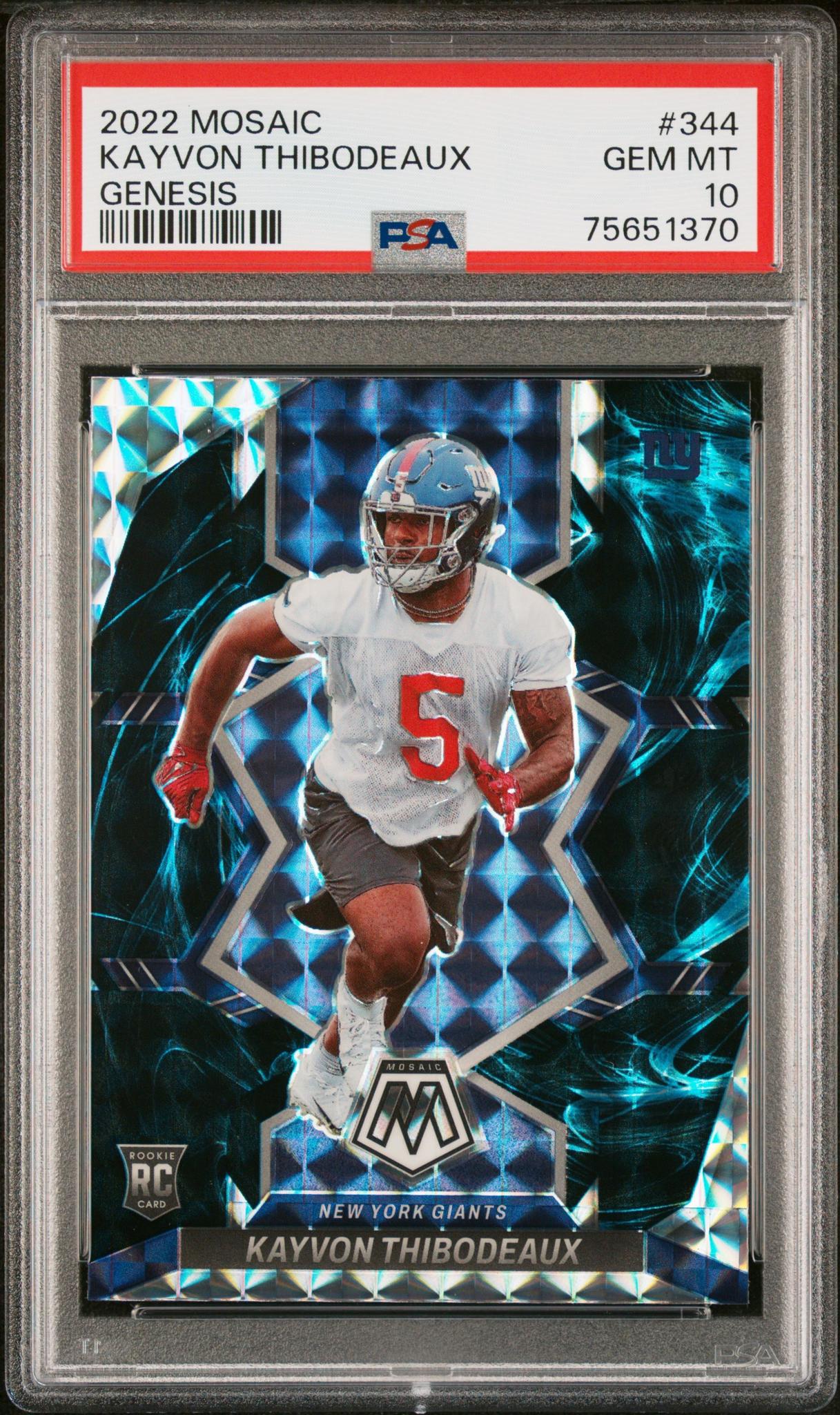 2022 Panini Mosaic Genesis Kayvon Thibodeaux #344 PSA 10