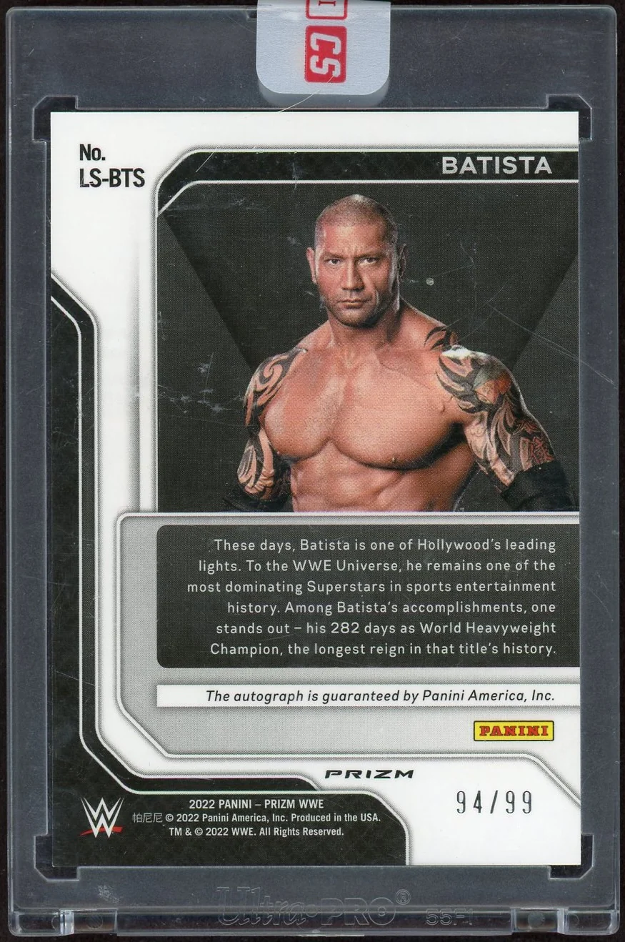 2022 Panini Prizm LS-BTS Batista Legendary /99 Auto - Image 2