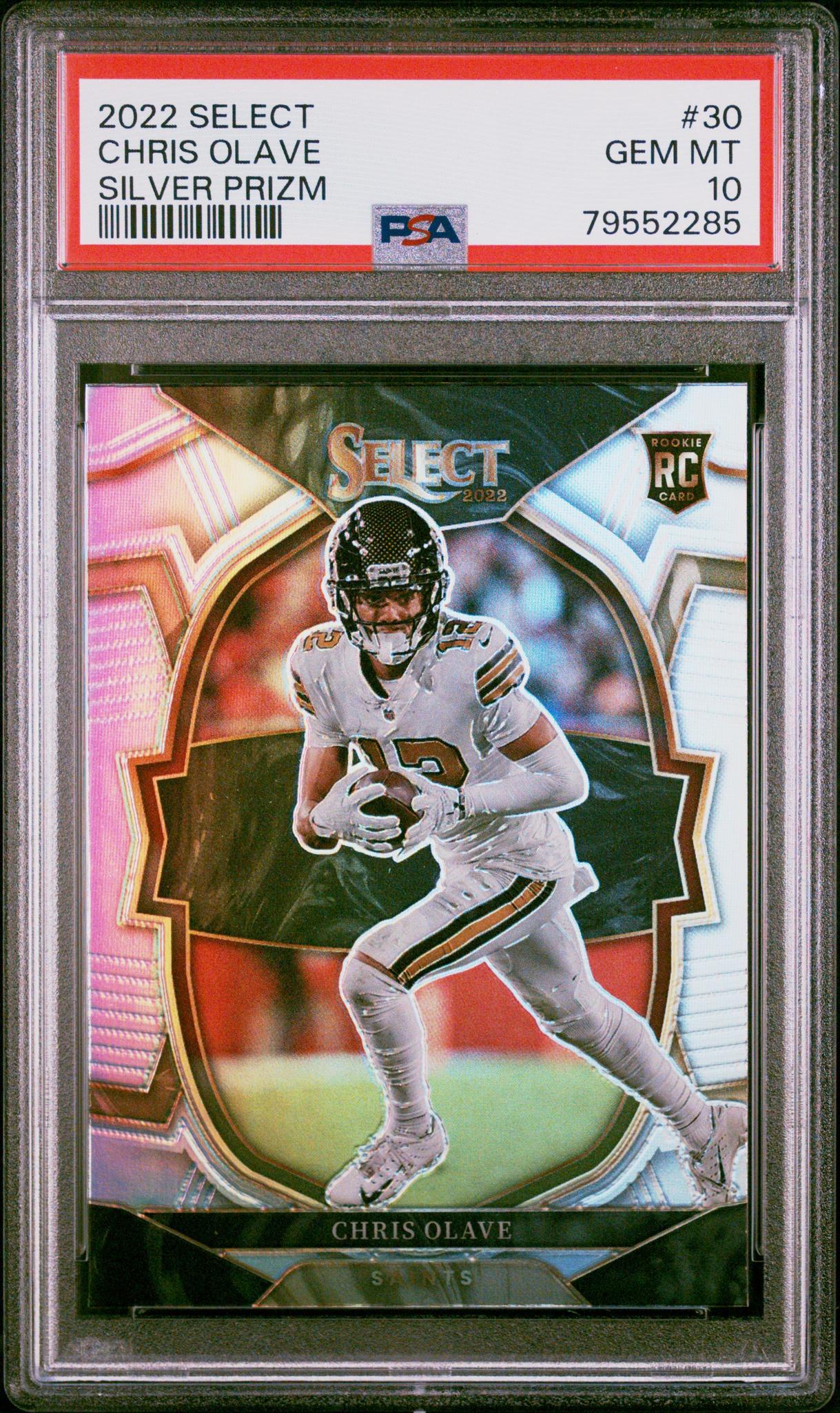 2022 Panini Select Prizm Silver Chris Olave #30 PSA 10