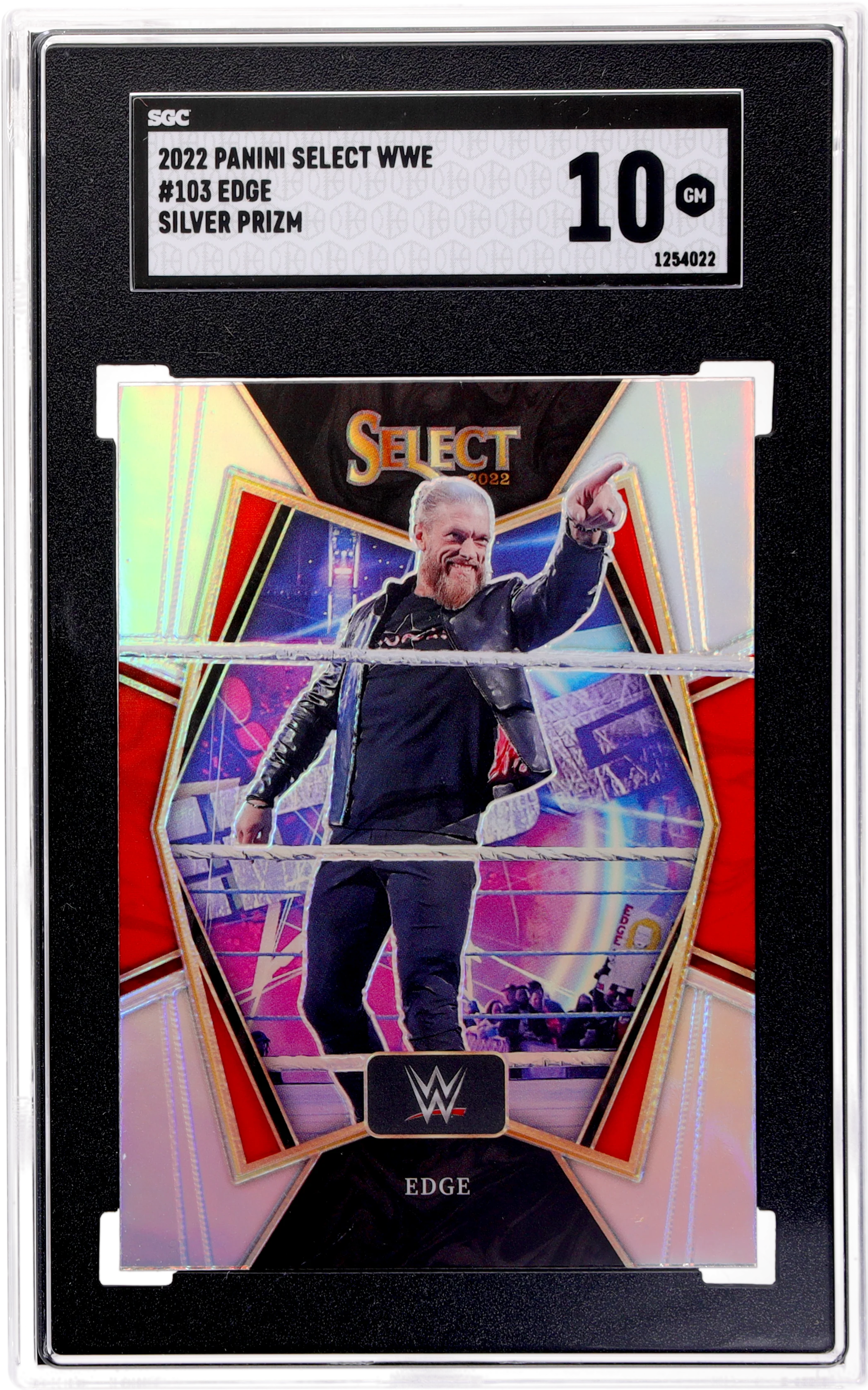 2022 Panini Select WWE Edge #103 Silver Prizm SGC 10