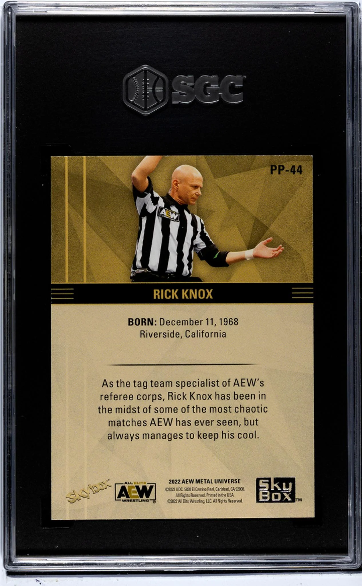 2022 Skybox Metal Skybox Premium Rick Knox #PP-44 SGC 8.5 - Image 2