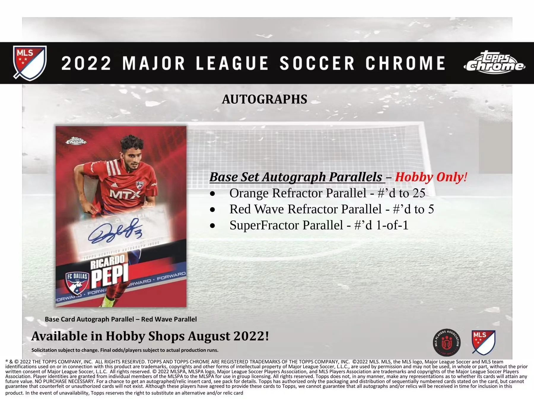 2022 Topps MLS Chrome Soccer Hobby Box - Image 7