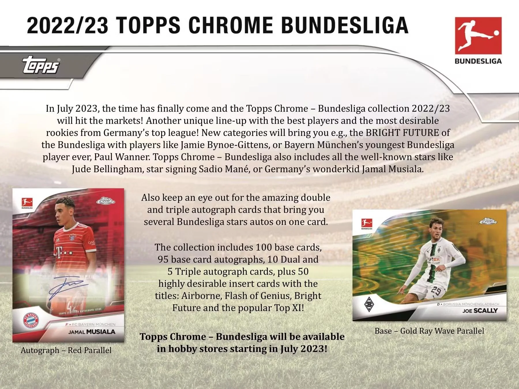 2022-23 Topps Chrome Bundesliga Soccer Hobby Box - Image 3