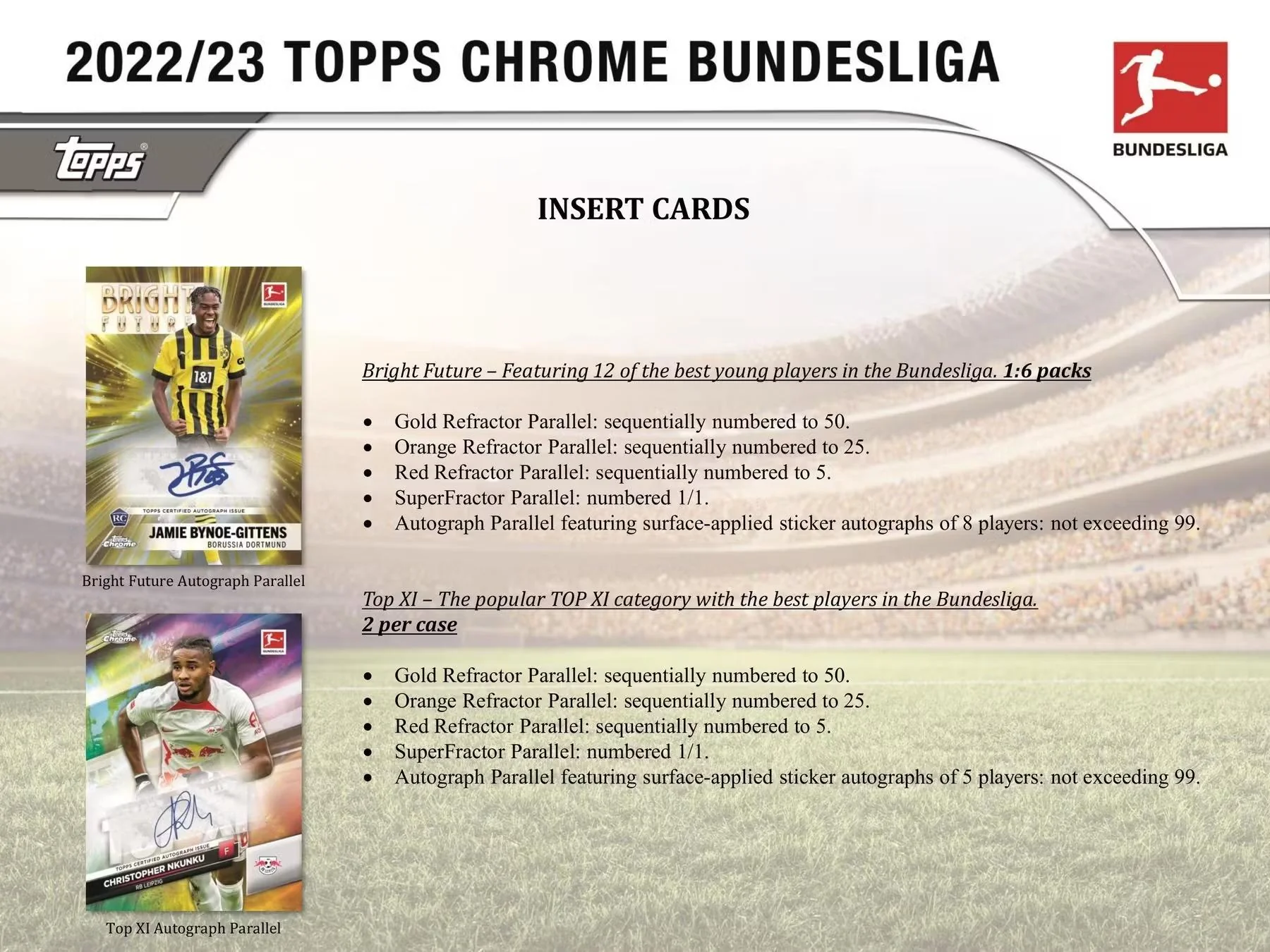 2022-23 Topps Chrome Bundesliga Soccer Hobby Box - Image 4