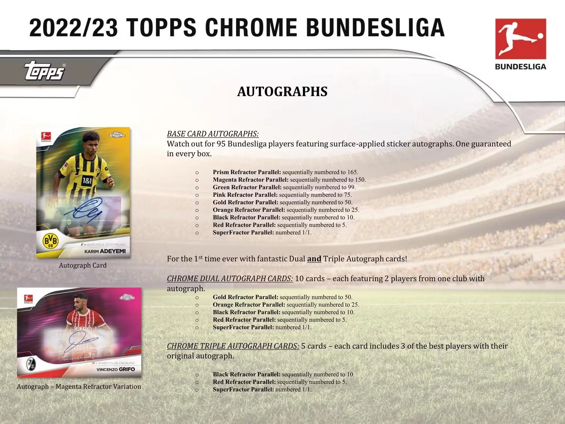 2022-23 Topps Chrome Bundesliga Soccer Hobby Box - Image 7