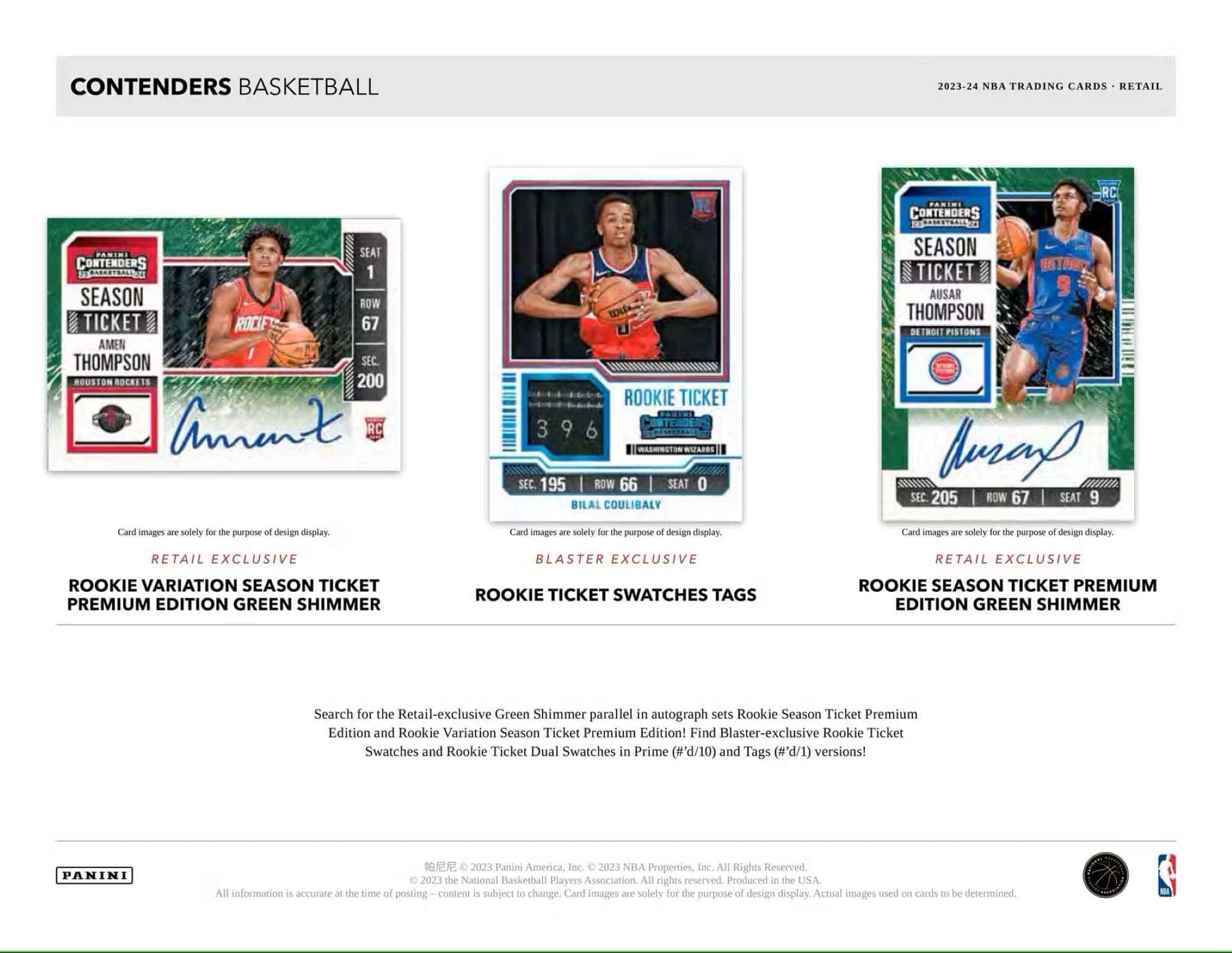 2023-24 Panini Contenders Basketball Fat Pack Display Box - Image 4