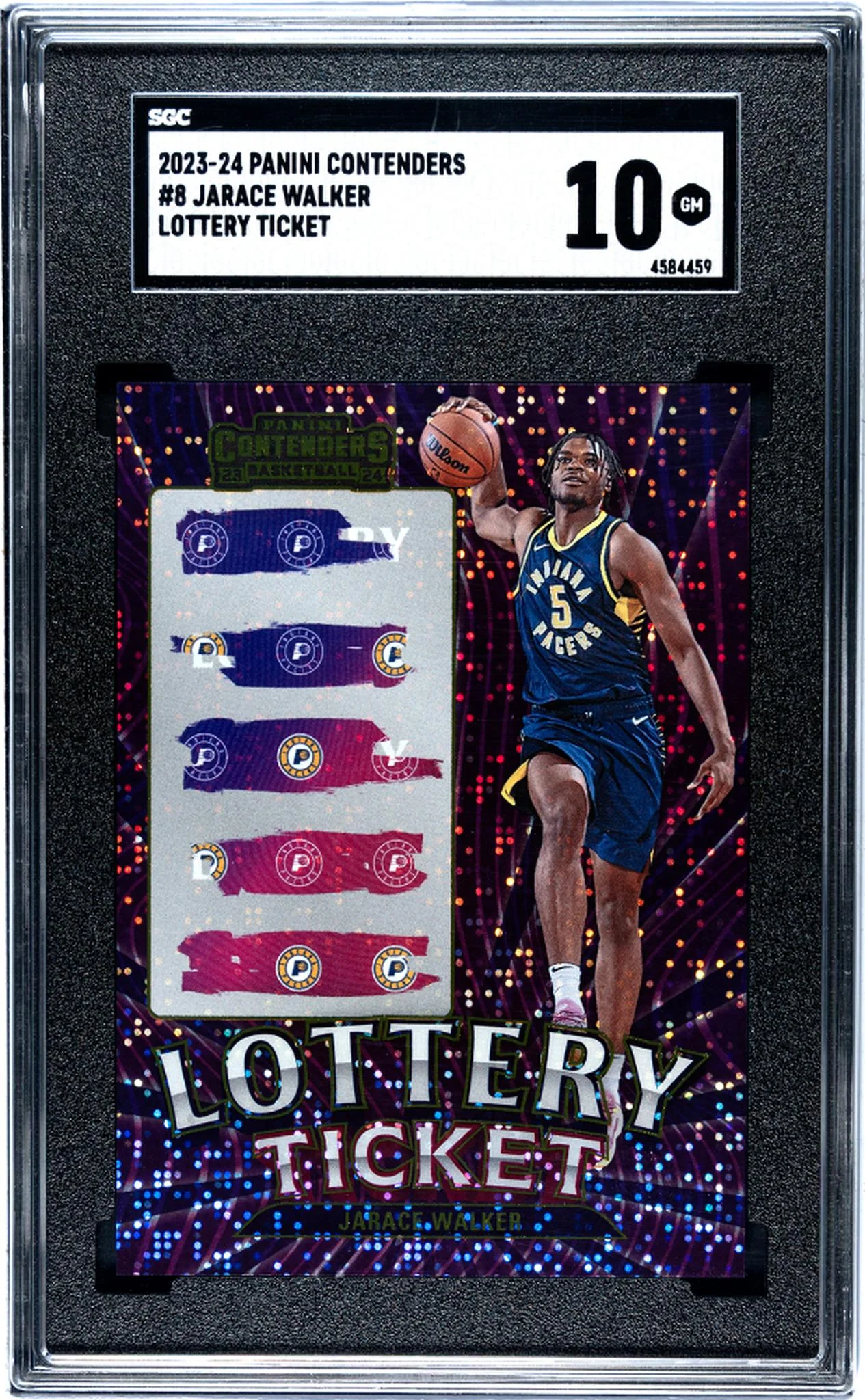 2023-24 Panini Contenders Lottery Ticket Jarace Walker #8 SGC 10
