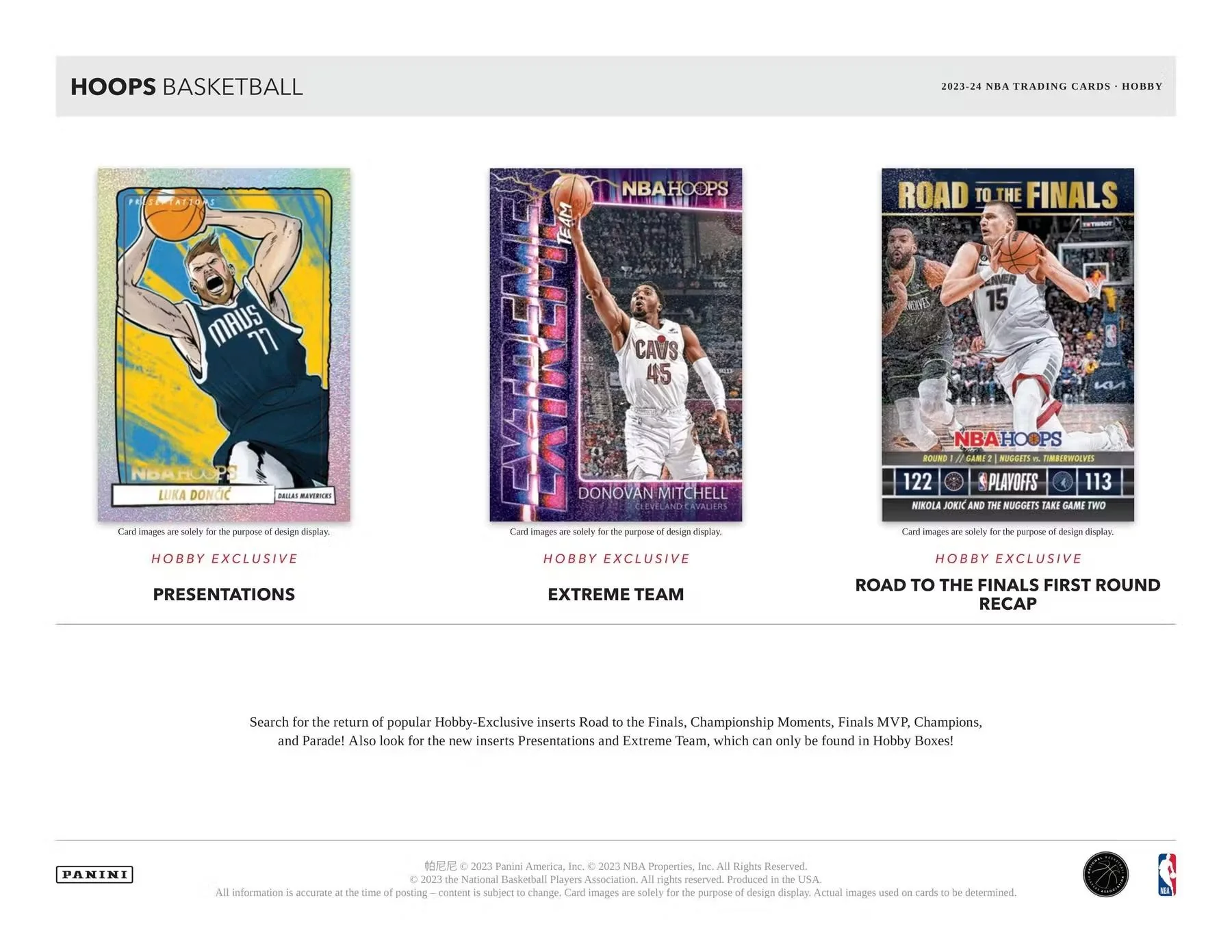 2023-24 Panini NBA Hoops Basketball Hobby Box - Image 4