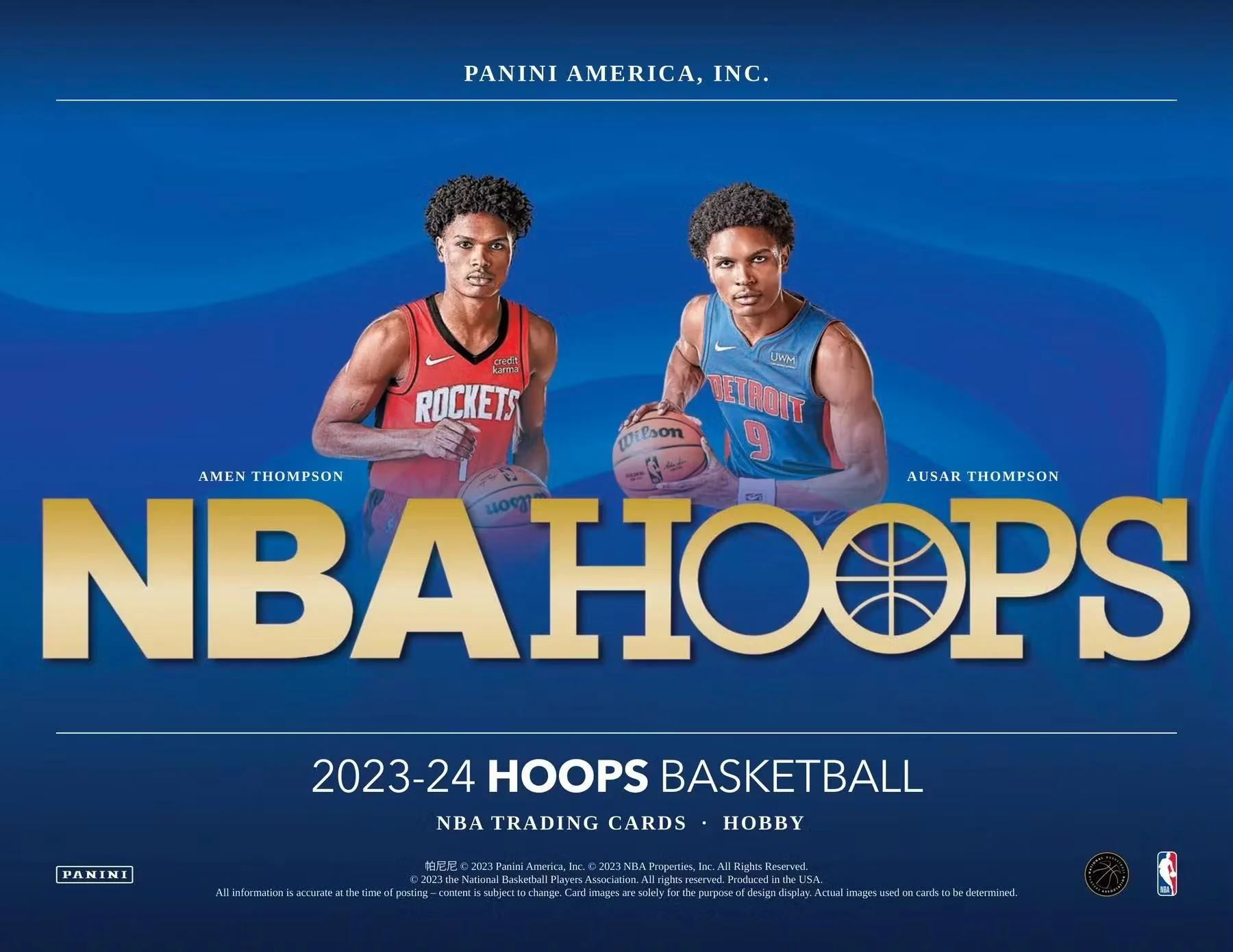 2023-24 Panini NBA Hoops Basketball Hobby Box - Image 9