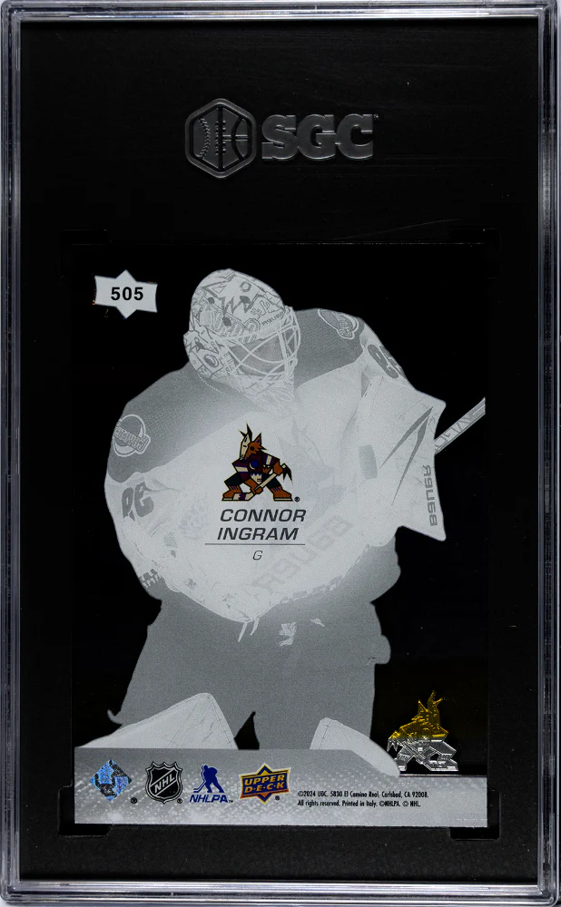 2023 Upper Deck Clear Cut Connor Ingram #505 SGC 9 - Image 2