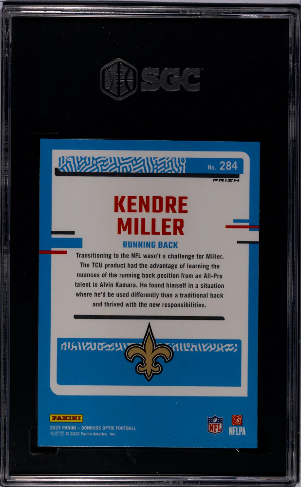 2023 Donruss Optic #284 Kendre Miller Stars Prizm SGC 10 - Image 2