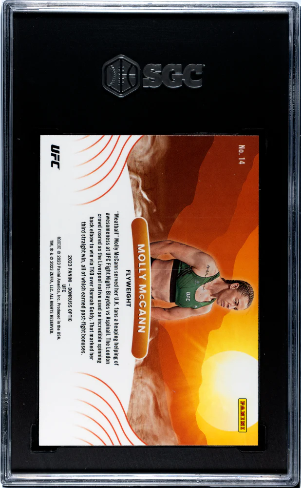2023 Donruss Optic Rising Suns Molly McCann #14 SGC 10 - Image 2