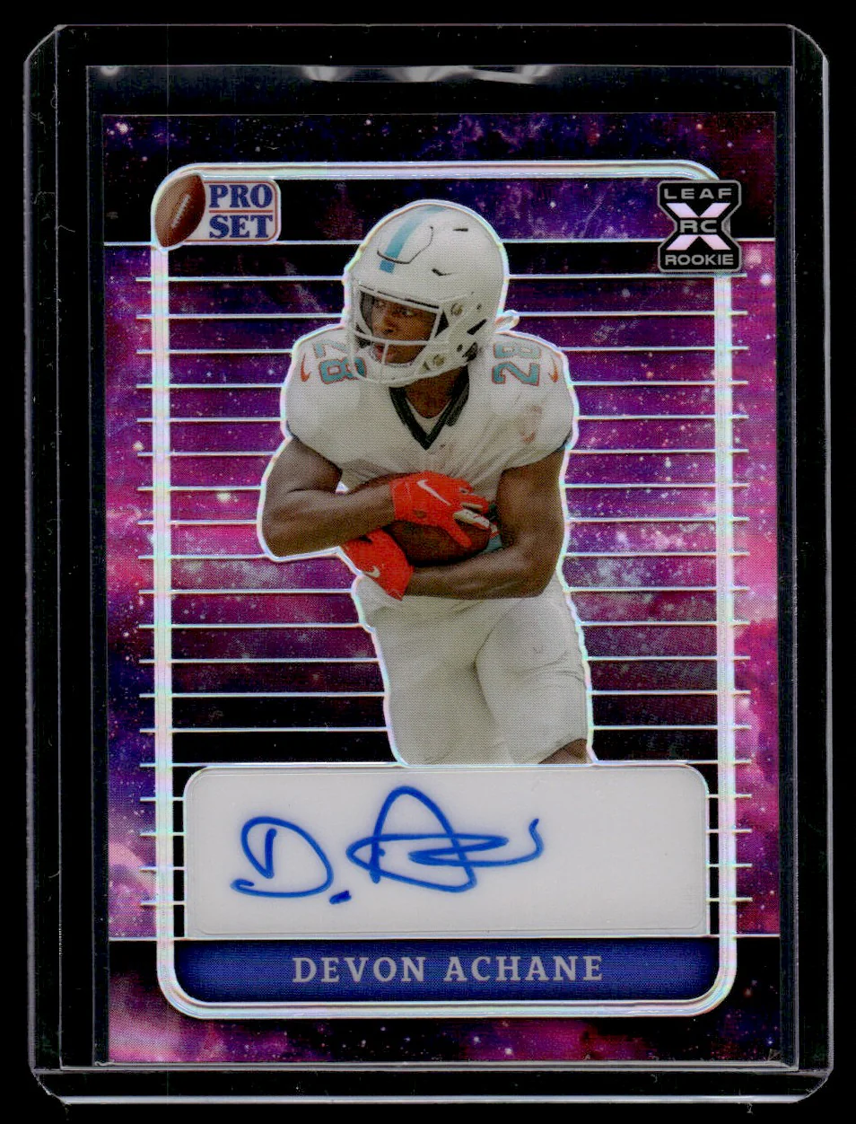 2023 Leaf Pro Set PA-DA1 Devon Achane Rookie 1/1 Auto