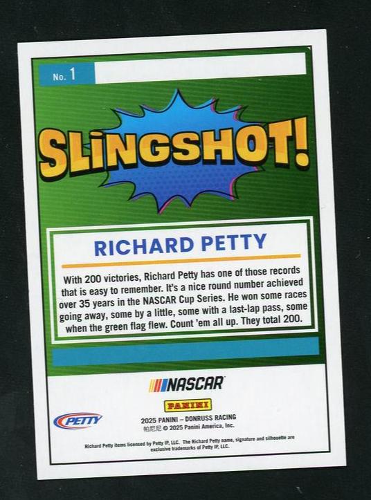 2023 Panini Donruss 1 Richard Petty SLINGSHOT! VG - Image 2