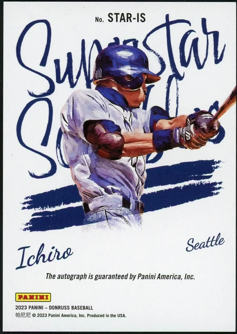 2023 Panini Donruss STAR-IS Ichiro Superstar Scribbles /5 Seattle Auto - Image 2