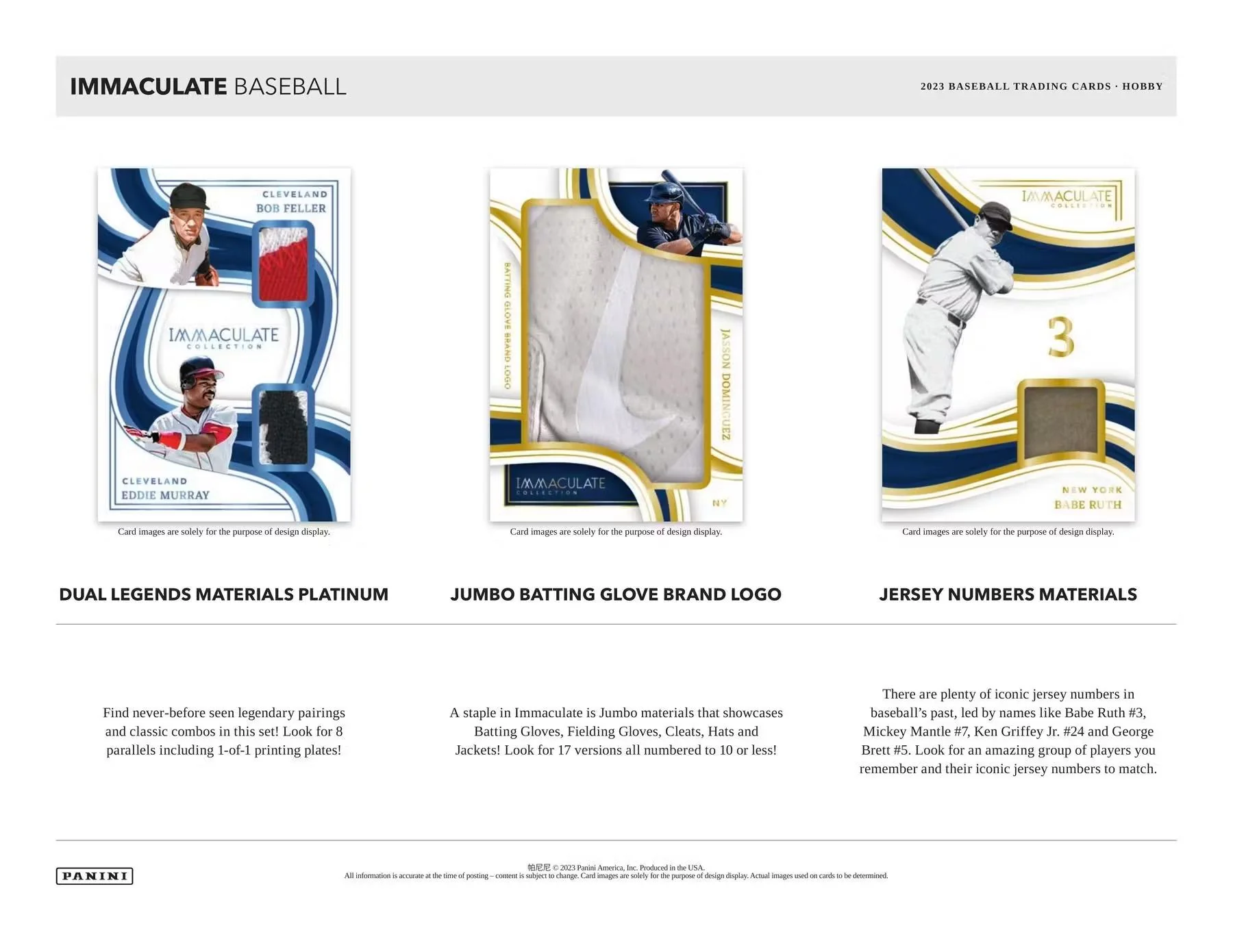 2023 Panini Immaculate Baseball Hobby Box - Image 5