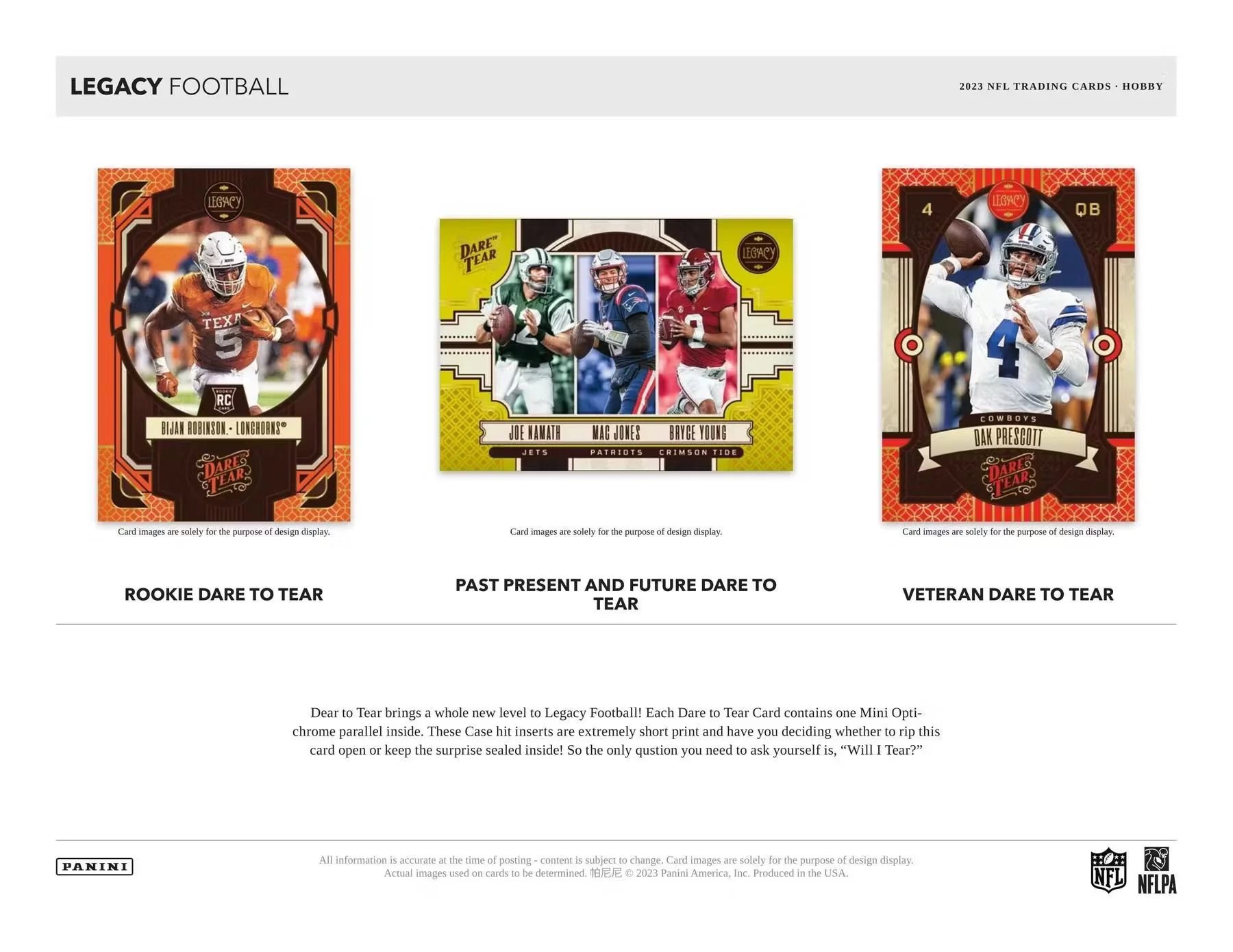 2023 Panini Legacy Football Hobby Box - Image 8