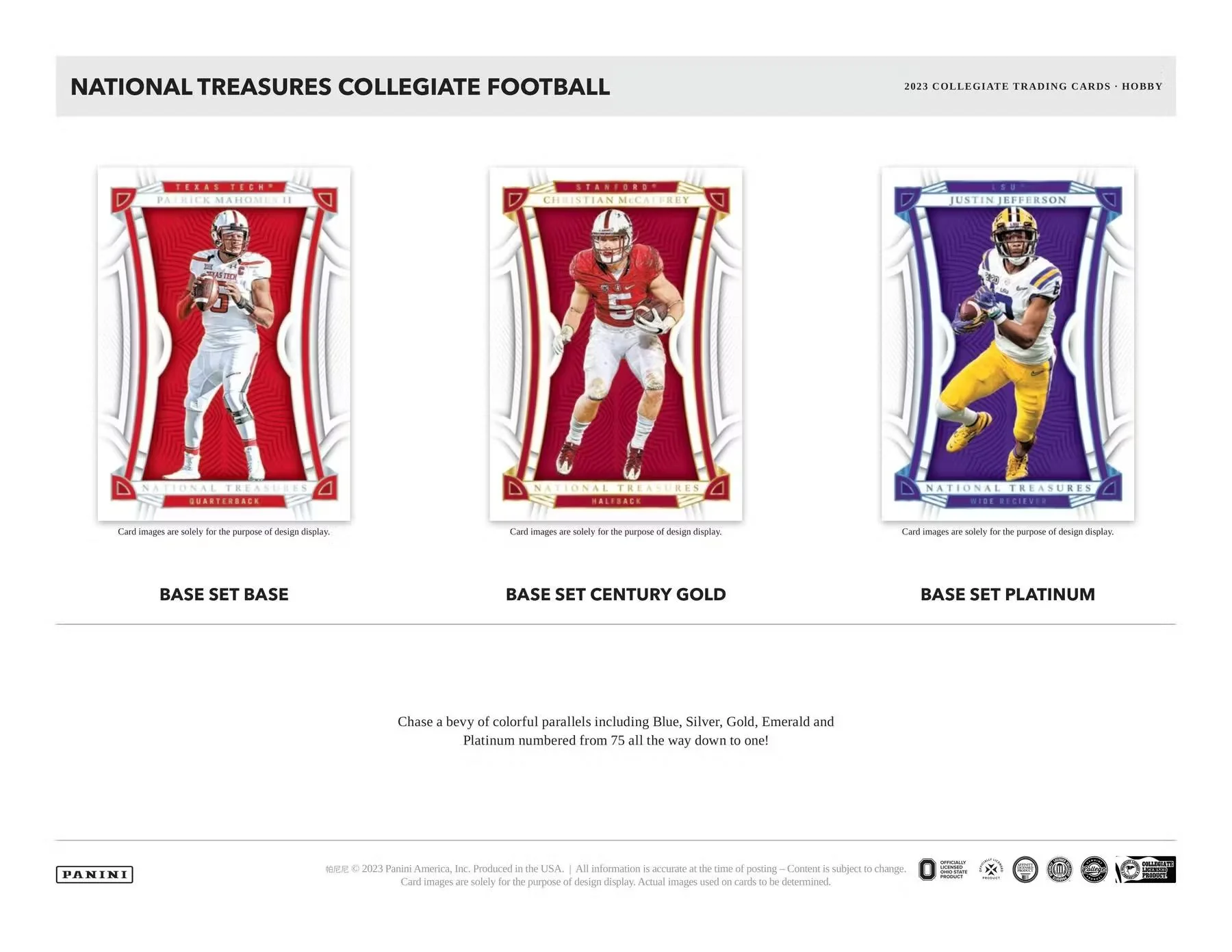 2023 Panini National Treasures Collegiate Football Hobby Box - Image 4