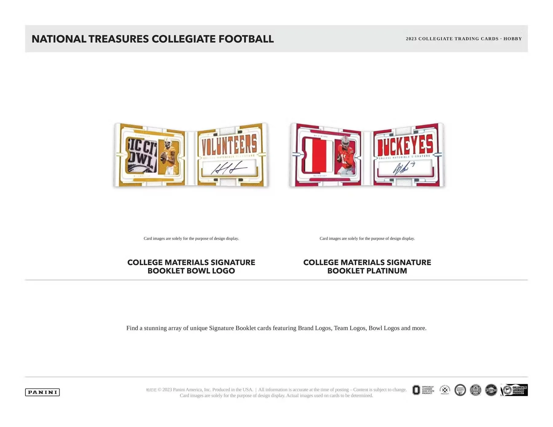 2023 Panini National Treasures Collegiate Football Hobby Box - Image 5