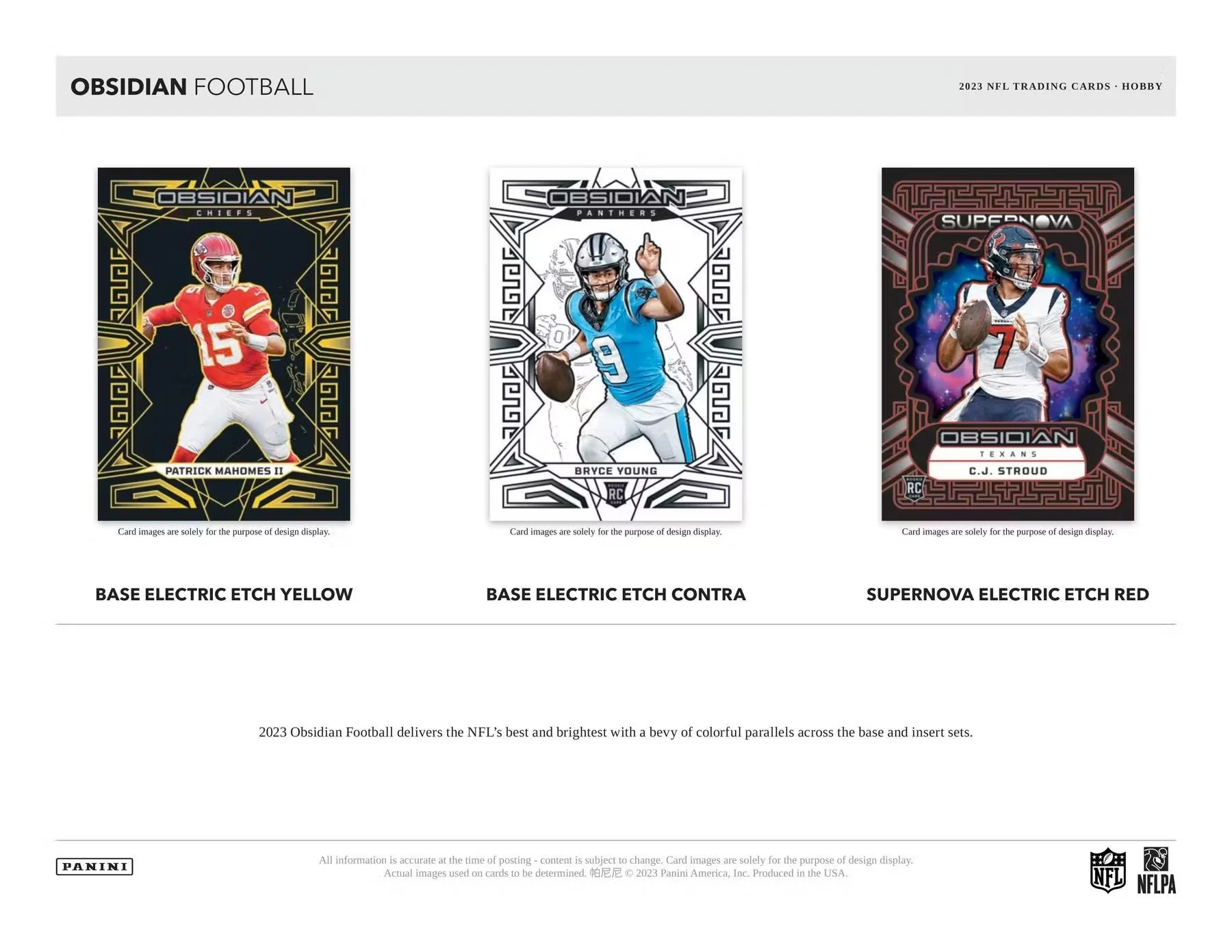 2023 Panini Obsidian Football Hobby Box - Image 3