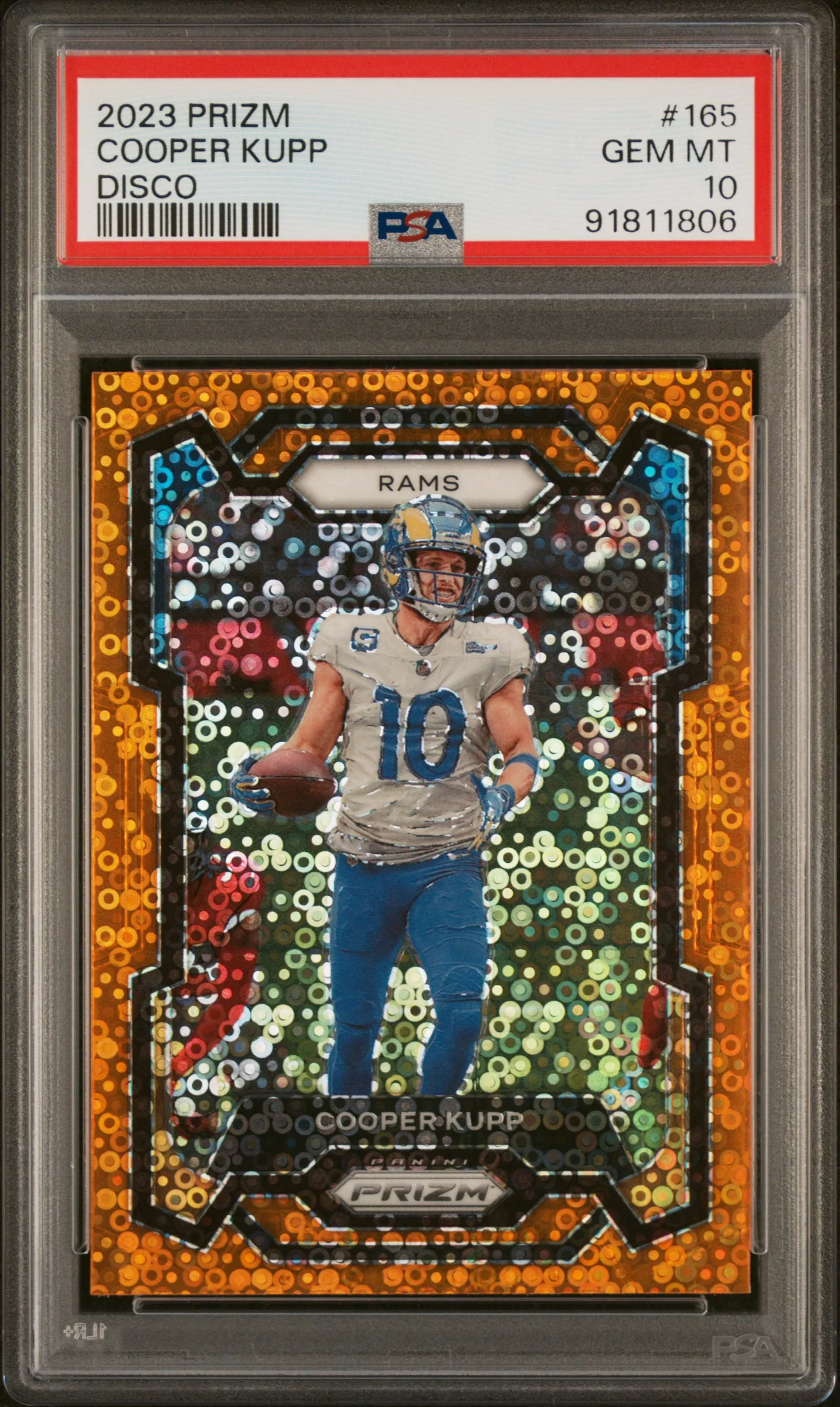 2023 Panini Prizm Disco Cooper Kupp #165 PSA 10