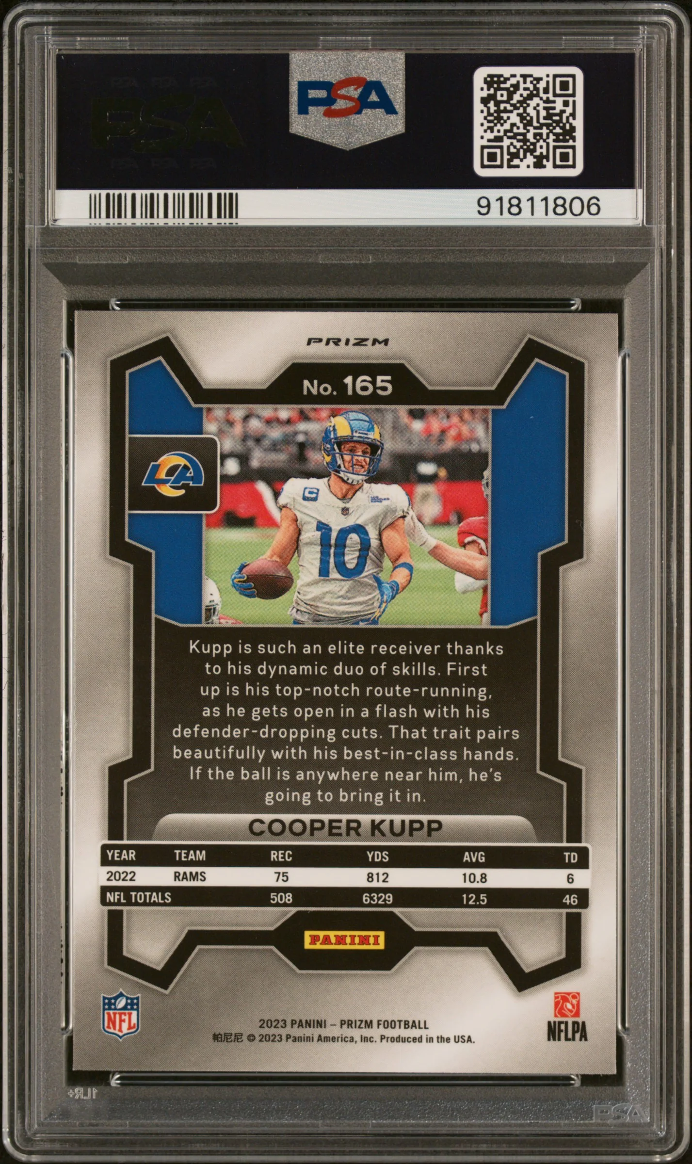 2023 Panini Prizm Disco Cooper Kupp #165 PSA 10 - Image 2