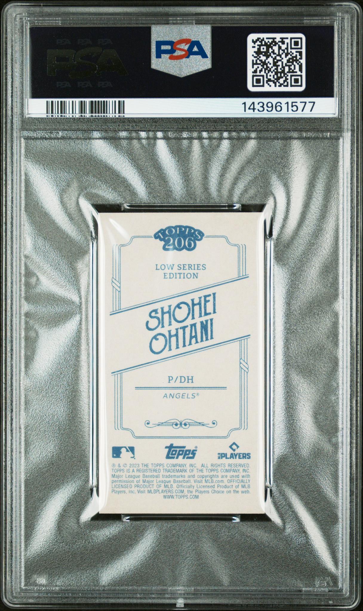 2023 Topps 206 Low Series Shohei Ohtani PSA 10 - Image 2
