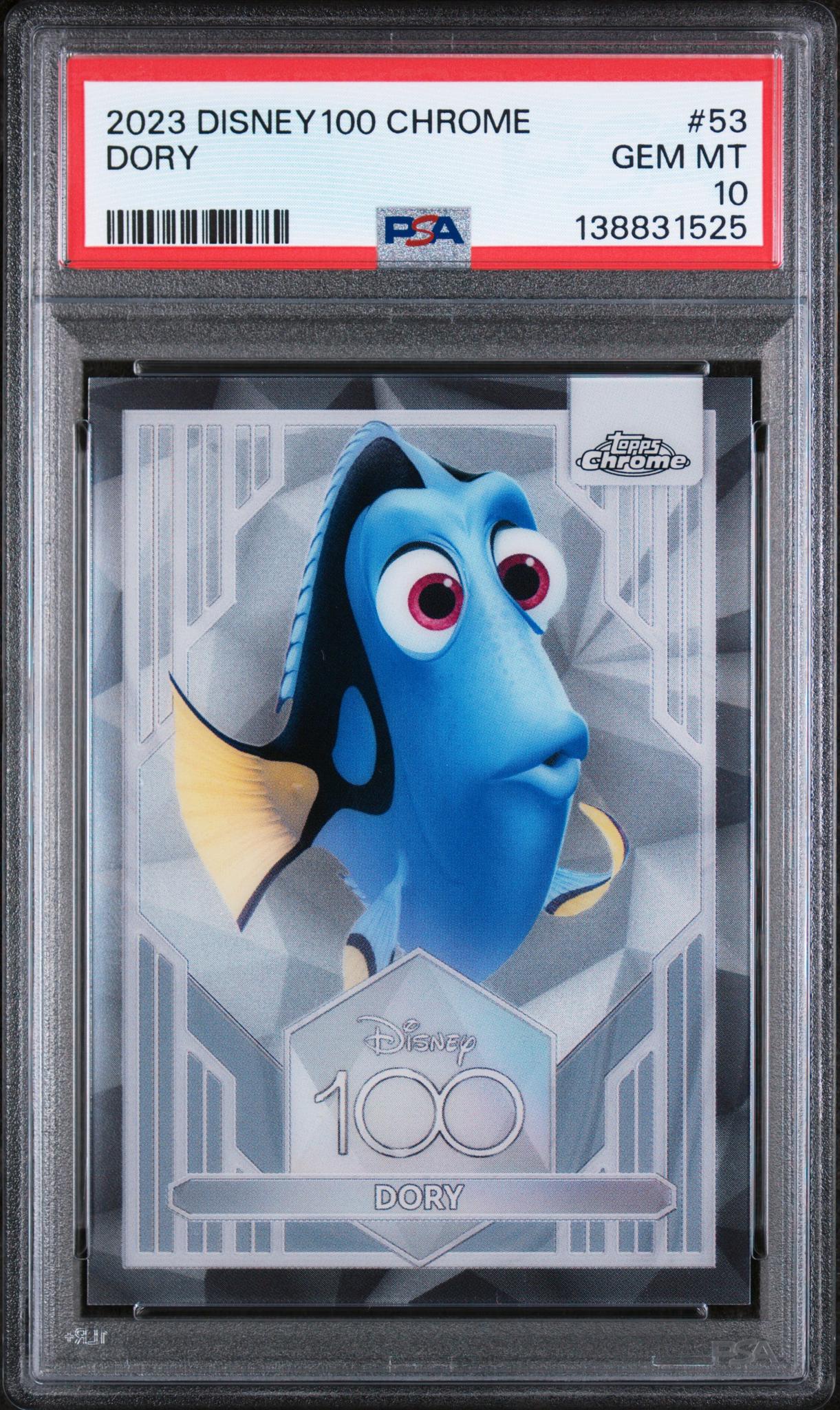 2023 Topps Chrome Disney100 Dory #53 PSA 10