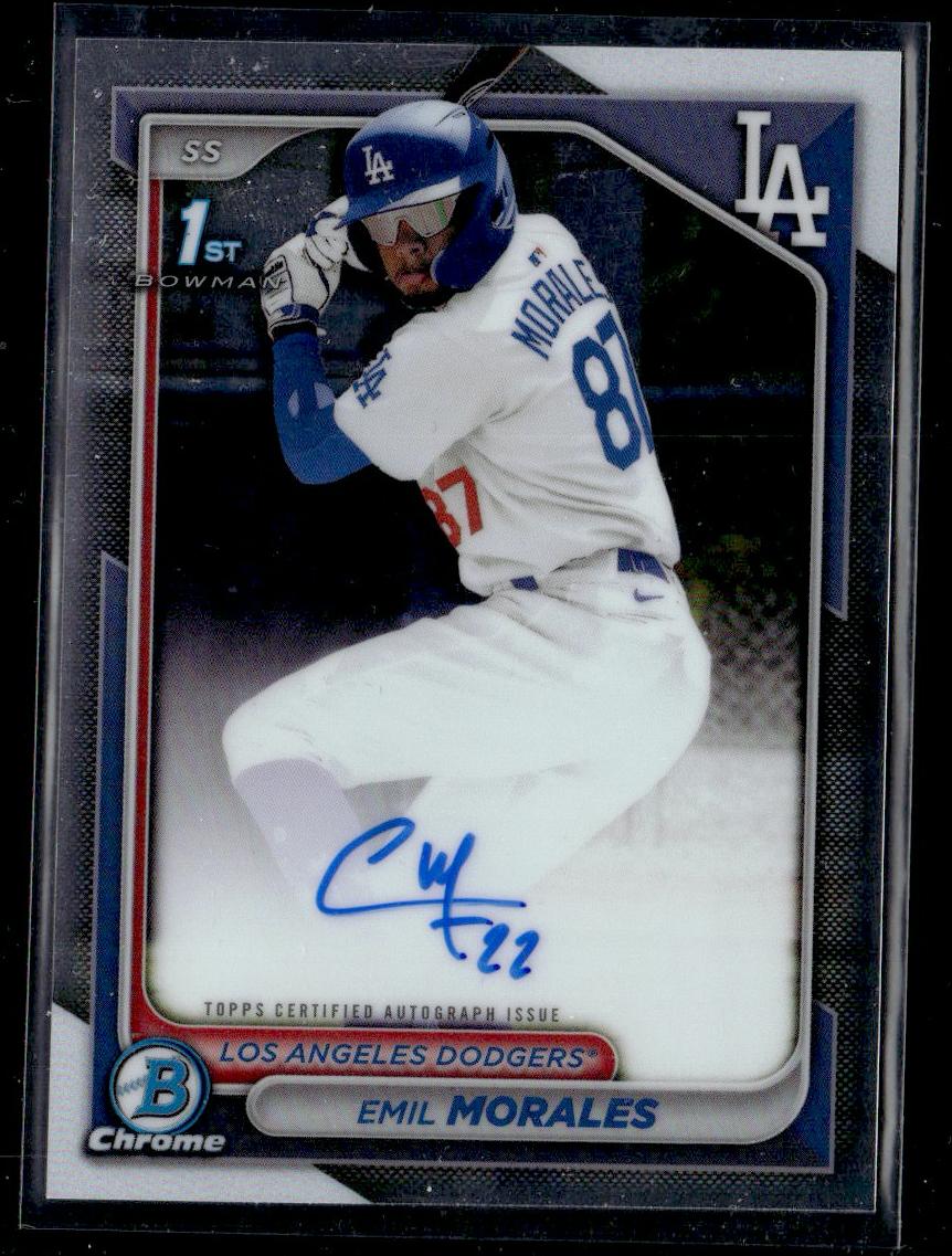 2023 Topps Chrome Emil Morales #CP-15 Auto - Image 2