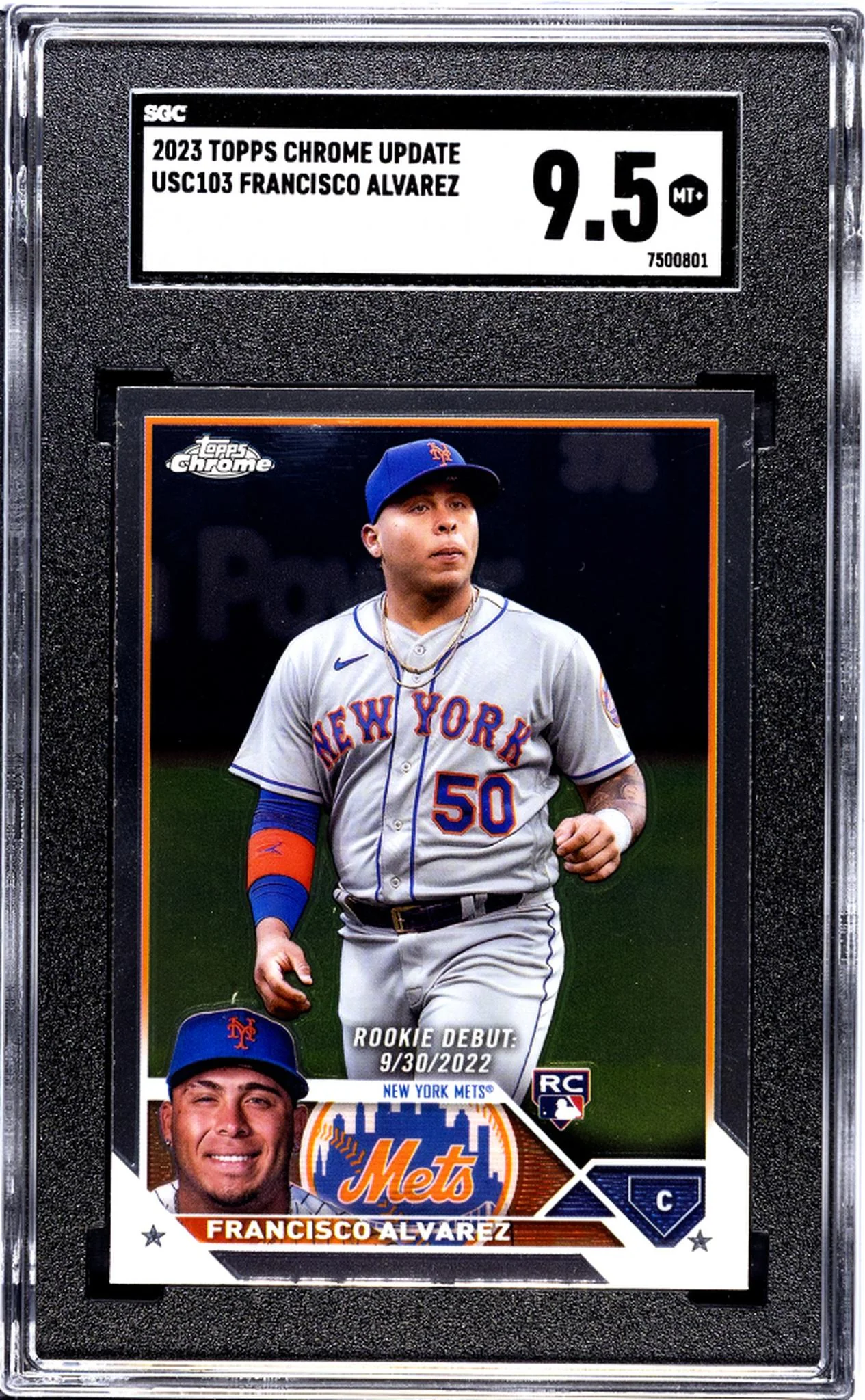 2023 Topps Chrome Update #USC103 Francisco Alvarez SGC 9.5