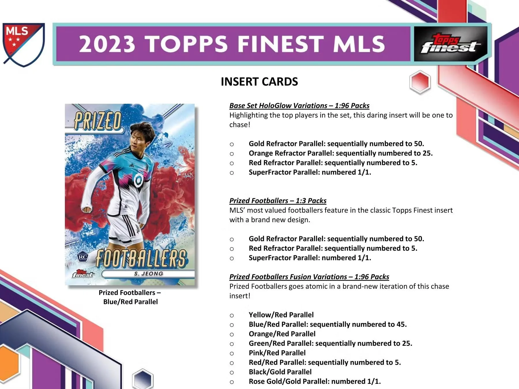 2023 Topps Finest MLS Soccer Hobby Box - Image 3