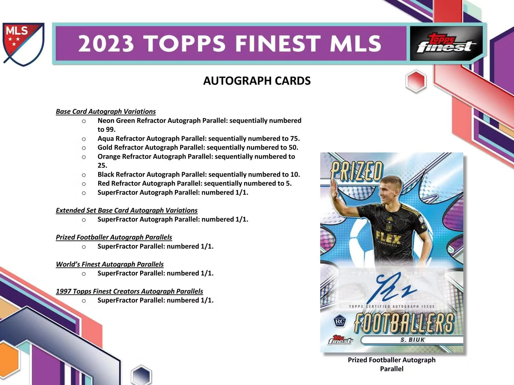 2023 Topps Finest MLS Soccer Hobby Box - Image 5