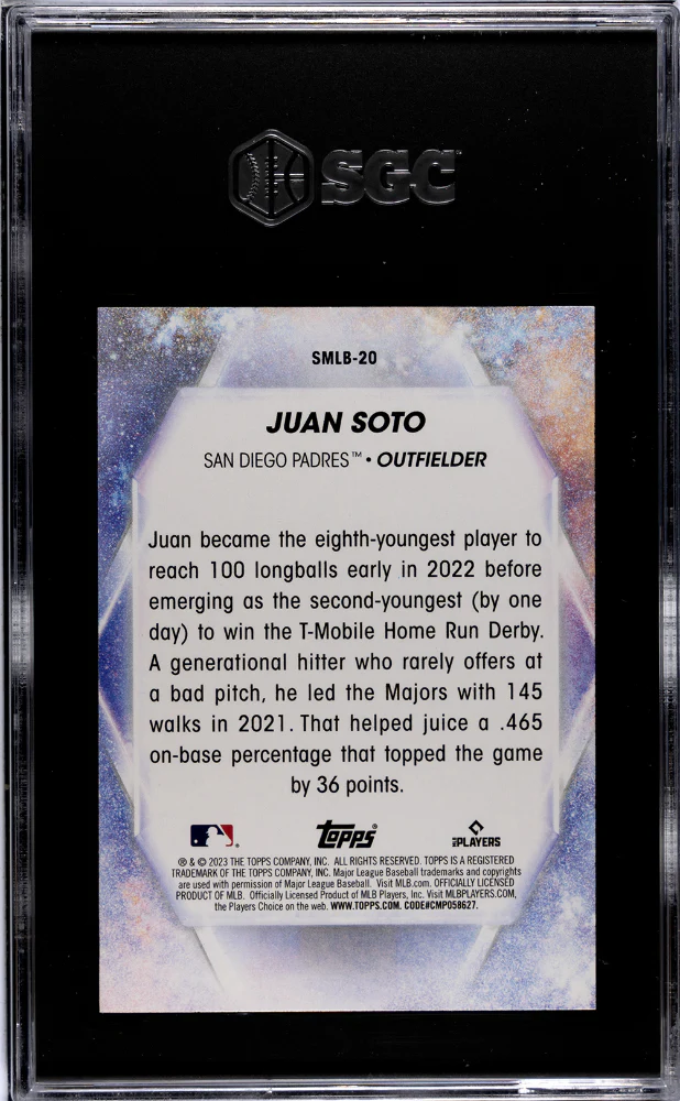 2023 Topps #SMLB-20 Juan Soto Stars of MLB SGC 10 - Image 2