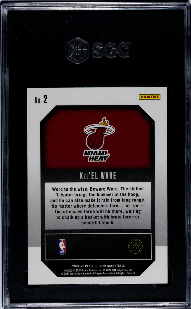 2024-25 Panini Prizm #2 Kel'El Ware Emergent SGC 9.5 - Image 2