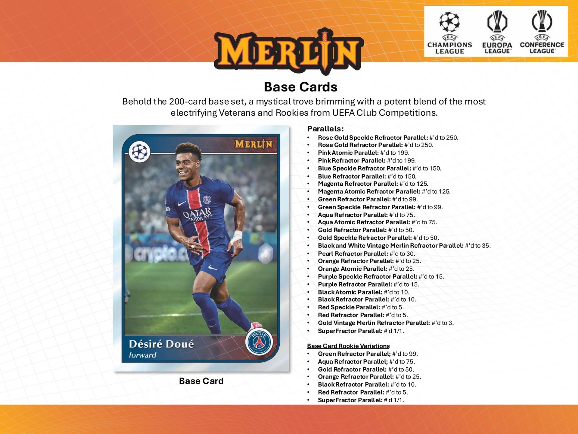 2024-25 Topps UEFA Club Competitions Merlin Chrome Soccer Hobby Box - Image 3