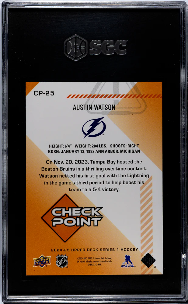 2024 Upper Deck Check Point Austin Watson #CP-25 SGC 9.5 - Image 2