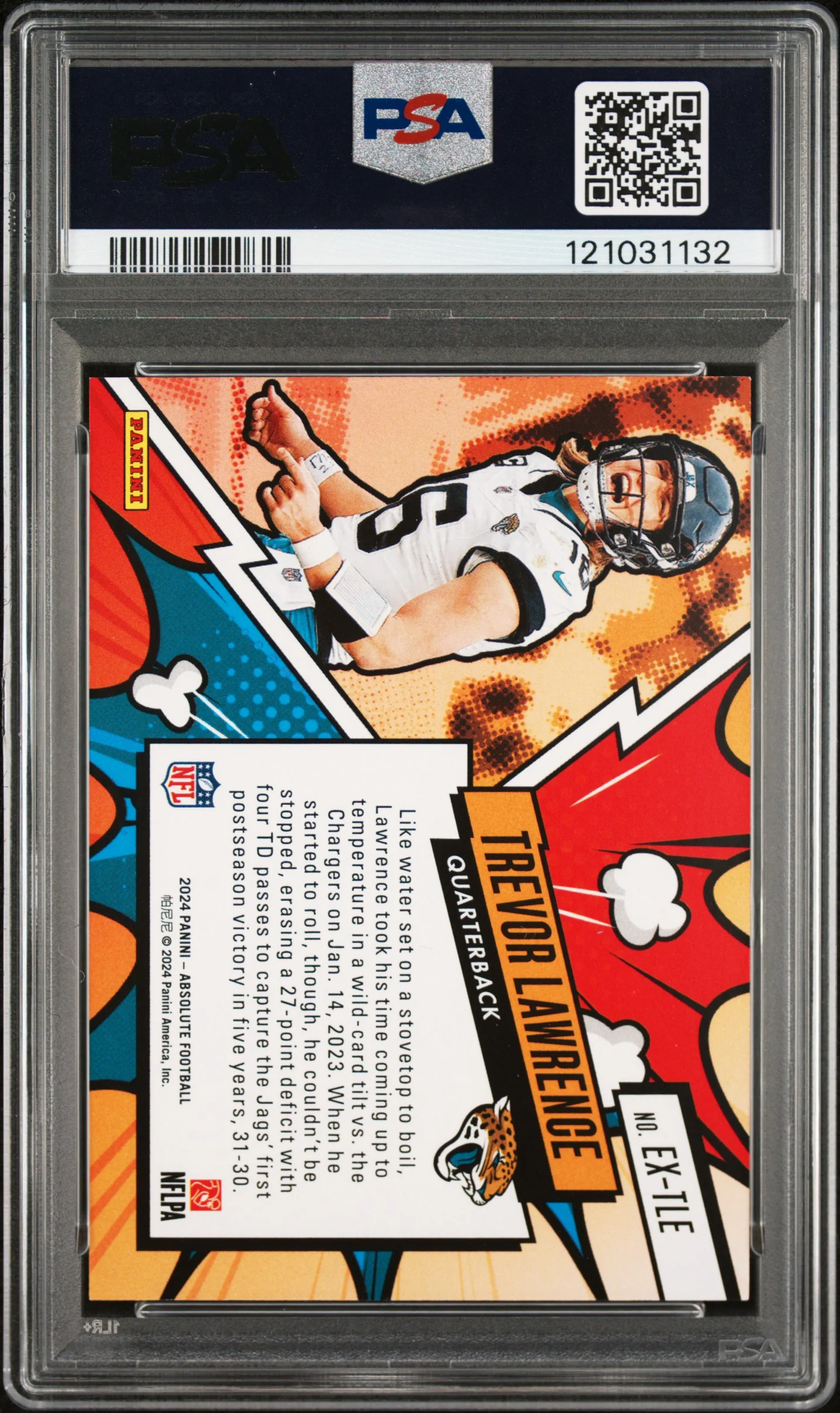 2024 Explosive Trevor Lawrence #33 PSA 9 - Image 2