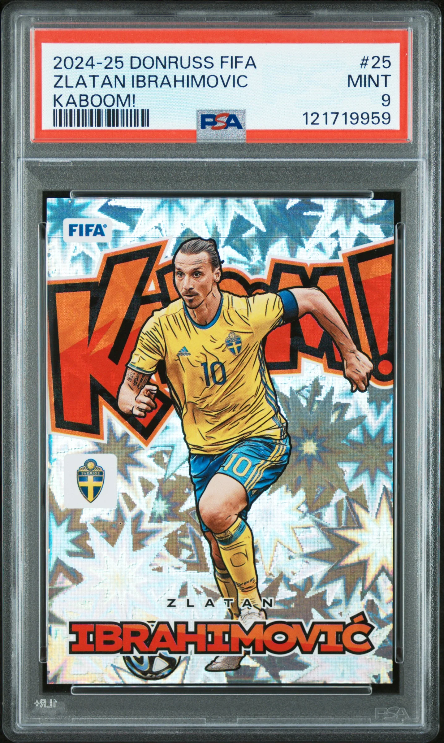 2024 Kaboom Zlatan Ibrahimovic #25 PSA 9