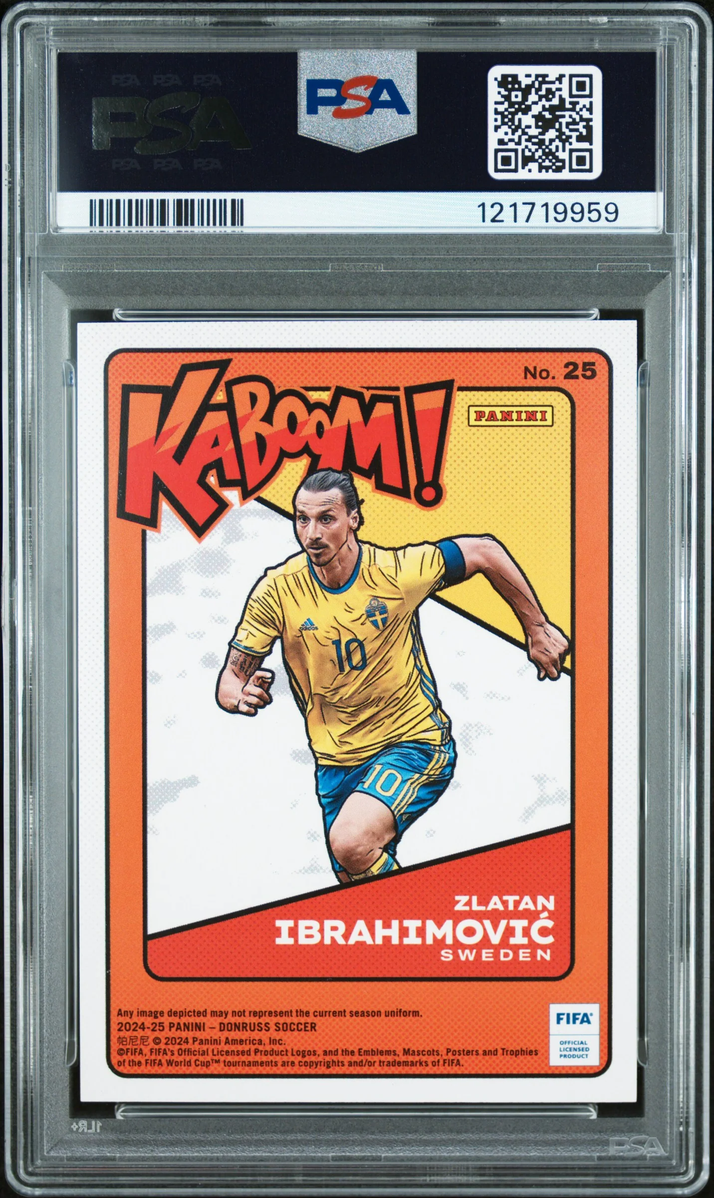 2024 Kaboom Zlatan Ibrahimovic #25 PSA 9 - Image 2