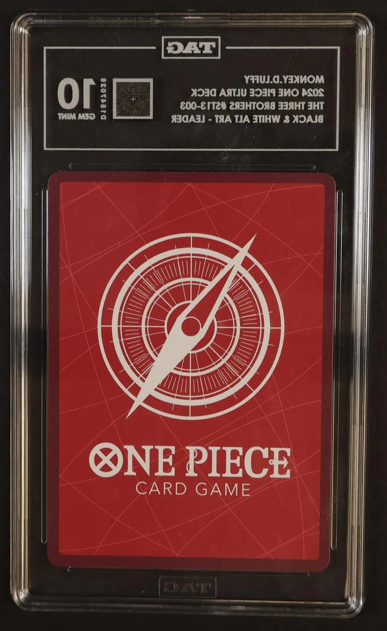 2024 One Piece Ultra Deck ST13-003 Monkey.D.Luffy Black & White Alt Art - Leader TAG 10 VG Supernovas/Straw Hat Crew - Image 2